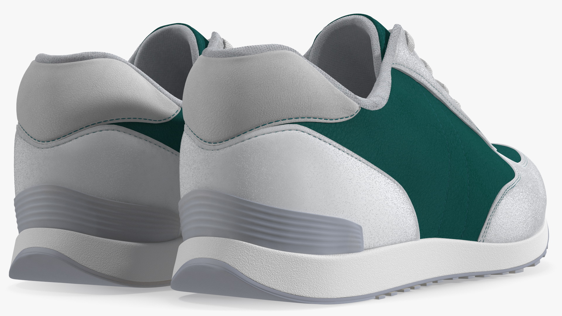 3D Casual Athletic Sneakers Fur model