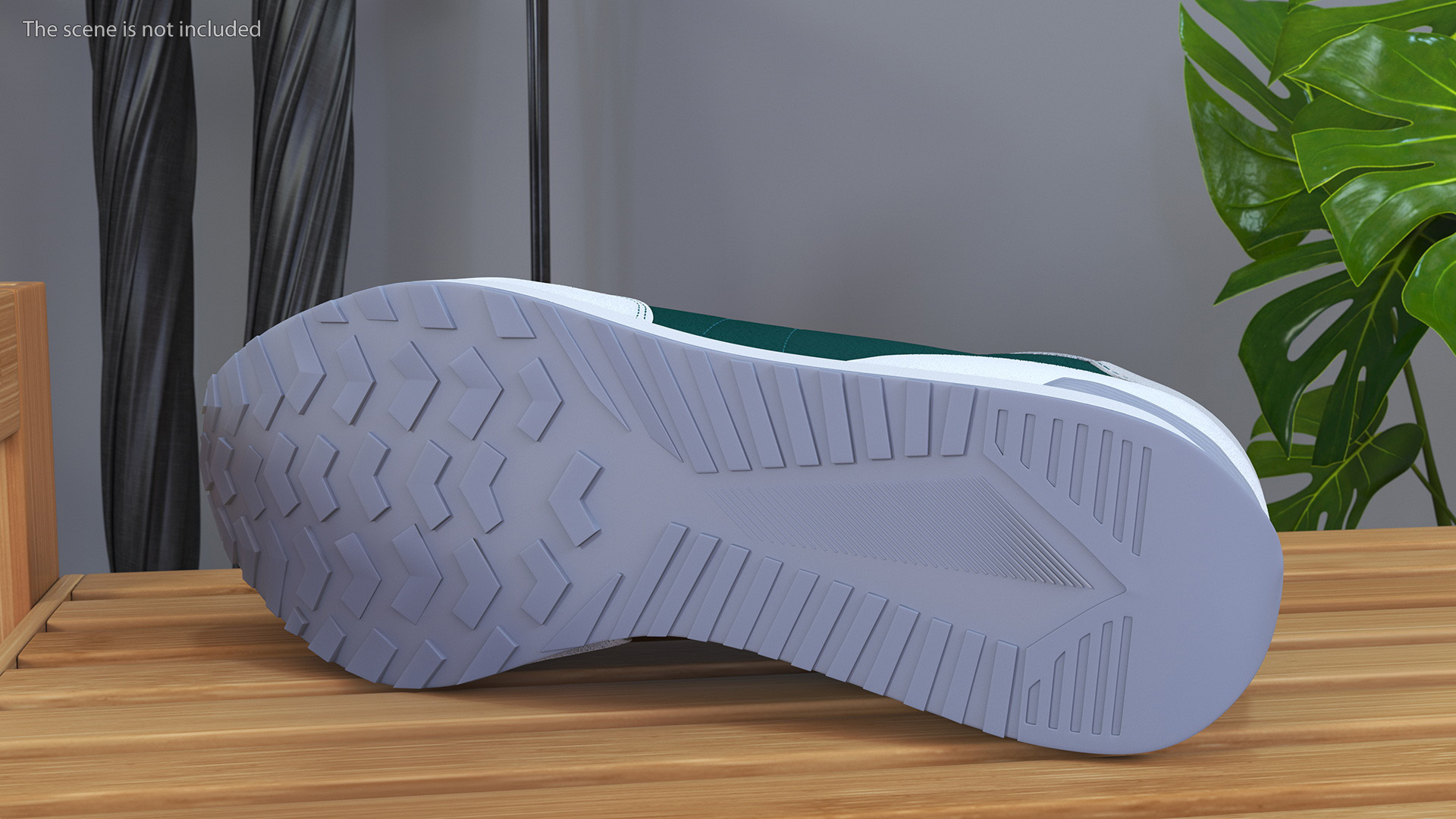 3D Casual Athletic Sneakers Fur model