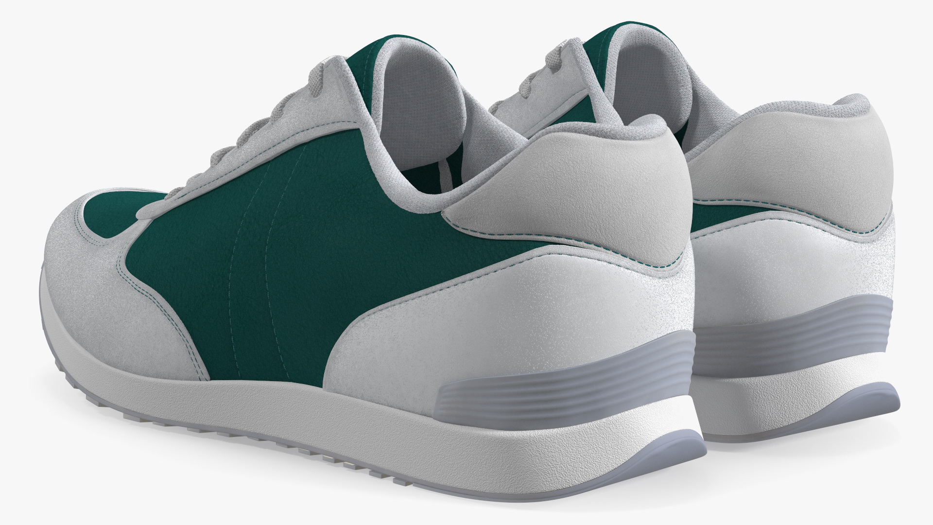 3D Casual Athletic Sneakers Fur model
