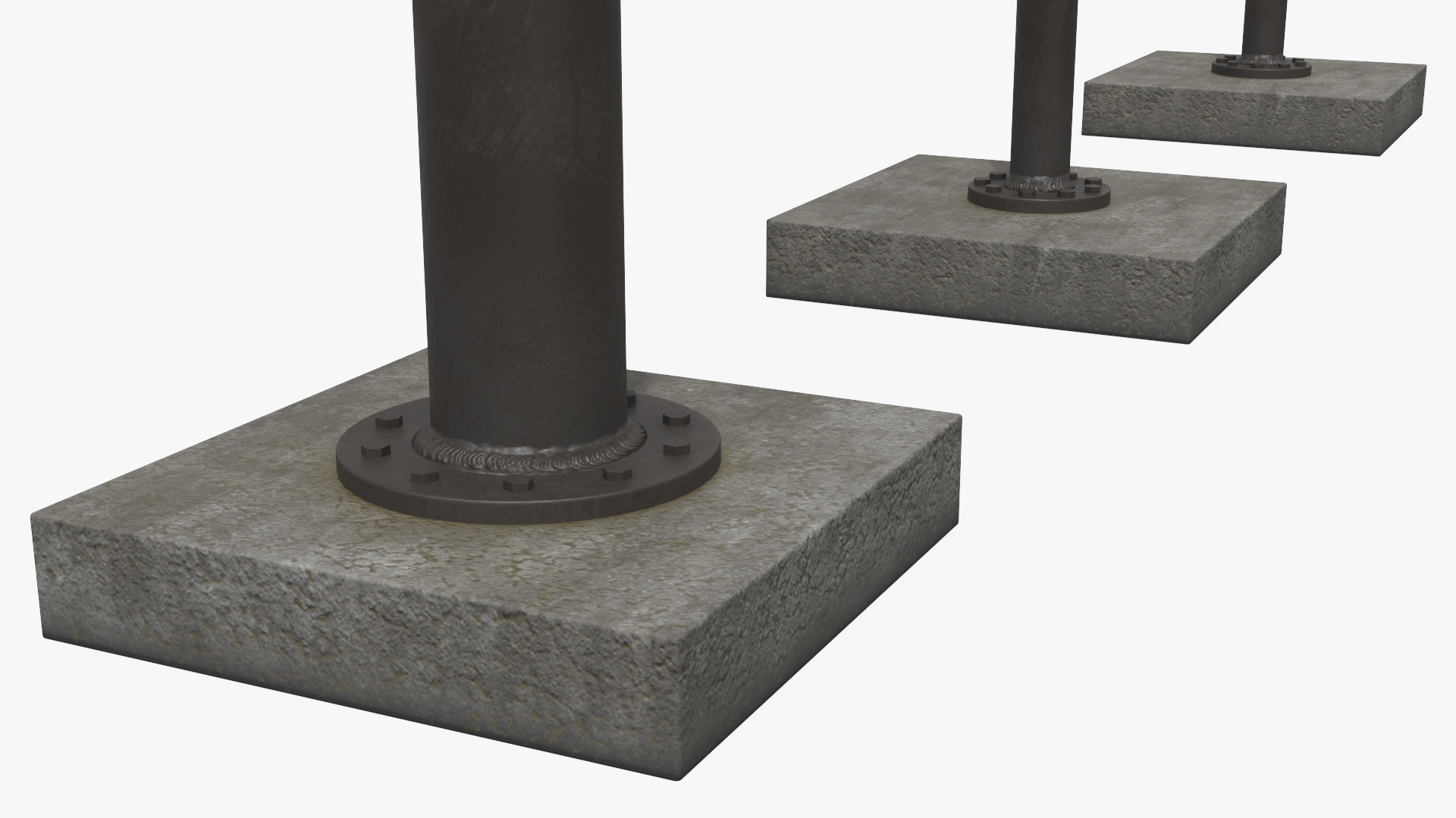 Roadway Sign Support Structure Set Simplified - view 8