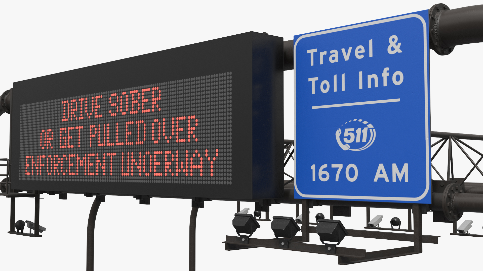 Roadway Sign Support Structure Set Simplified - view 5