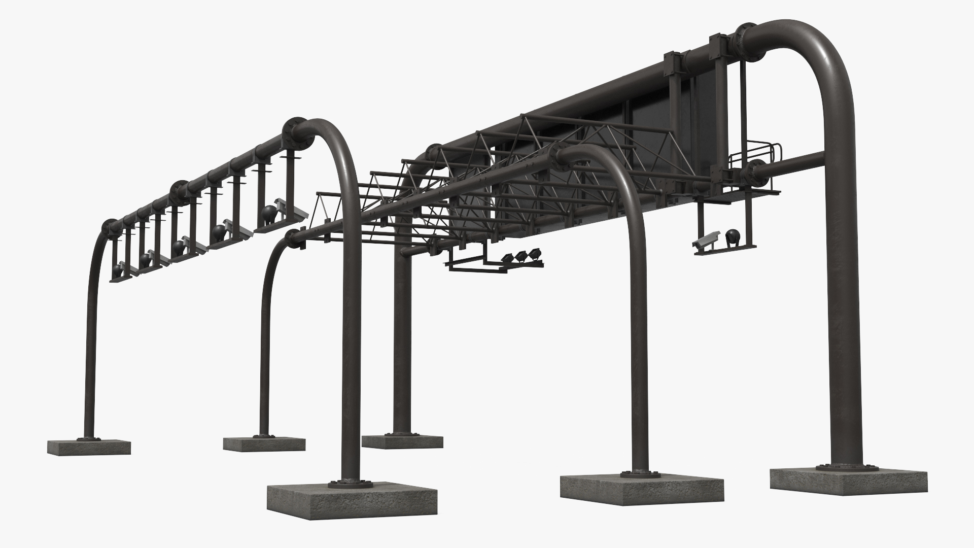 Roadway Sign Support Structure Set Simplified - view 2