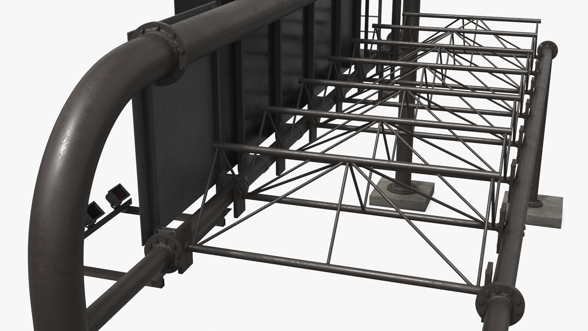 Roadway Sign Support Structure Set Simplified - view 7