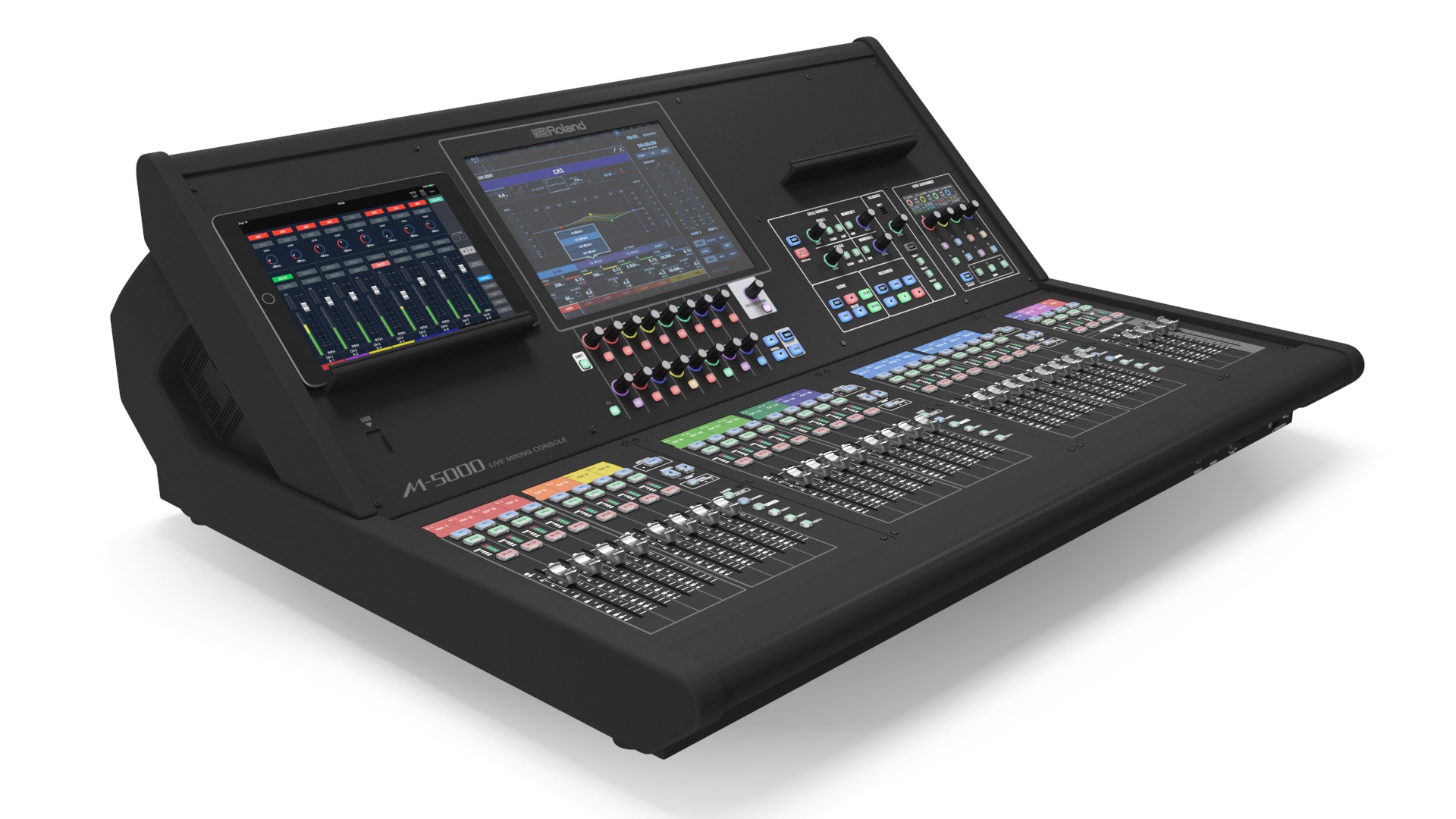3D Live Mixing Console Roland M-5000 Lights On model