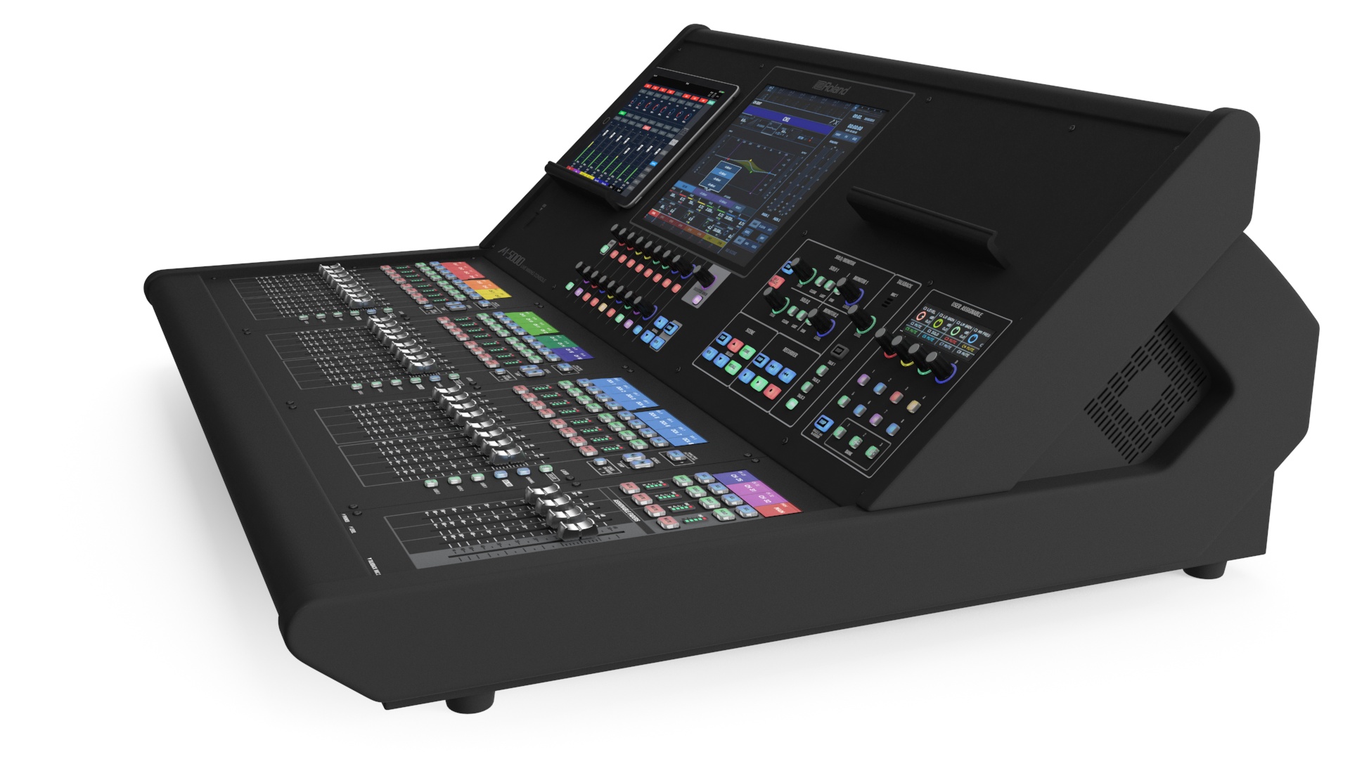 3D Live Mixing Console Roland M-5000 Lights On model
