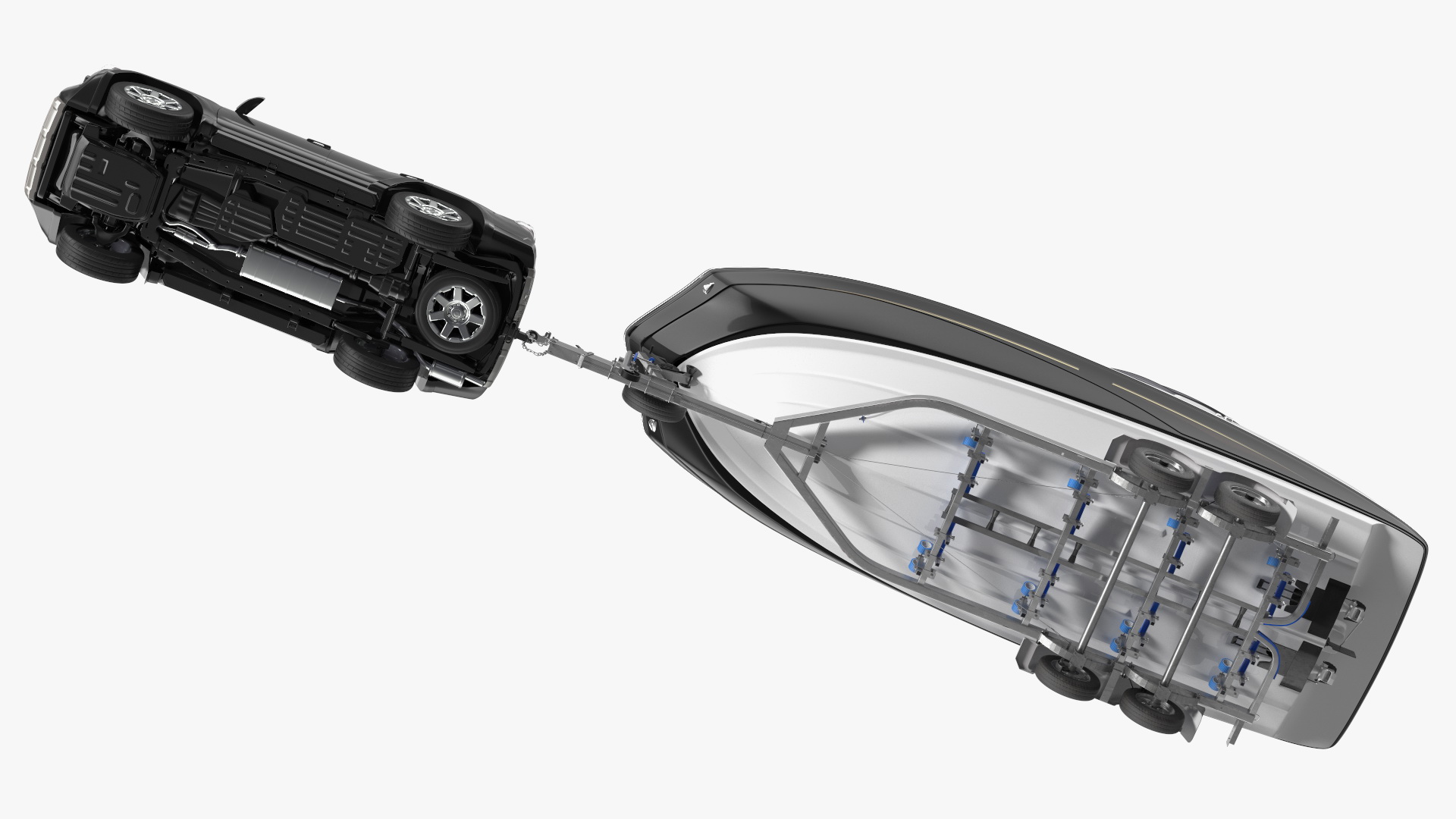 Crossover With Boat Trailer 3D