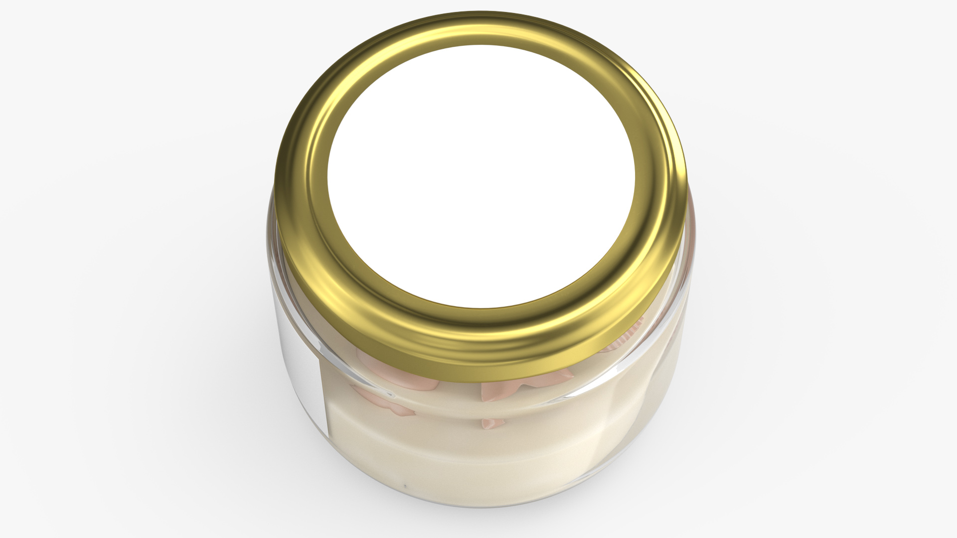 3D Jar Candle Fire Burns