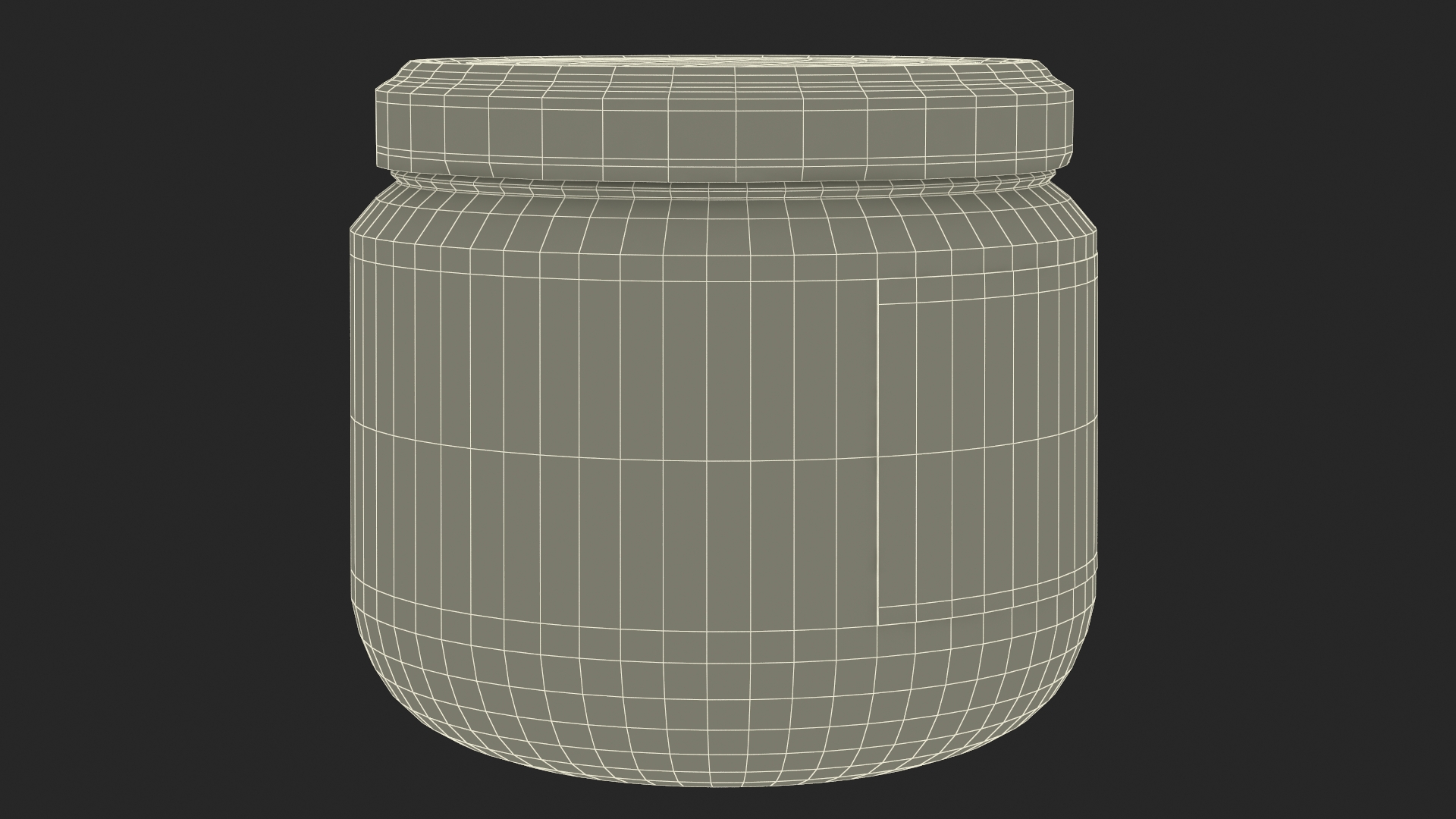 3D Jar Candle Fire Burns