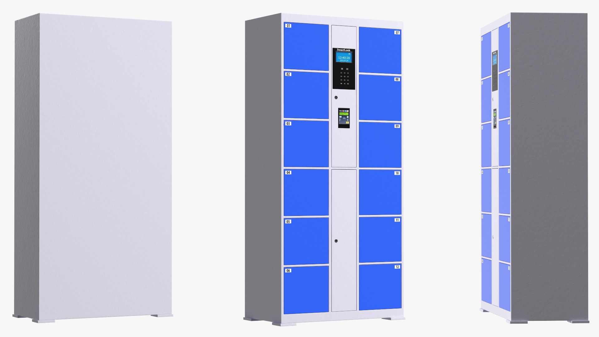3D model Smart Storage Supermarket Blue