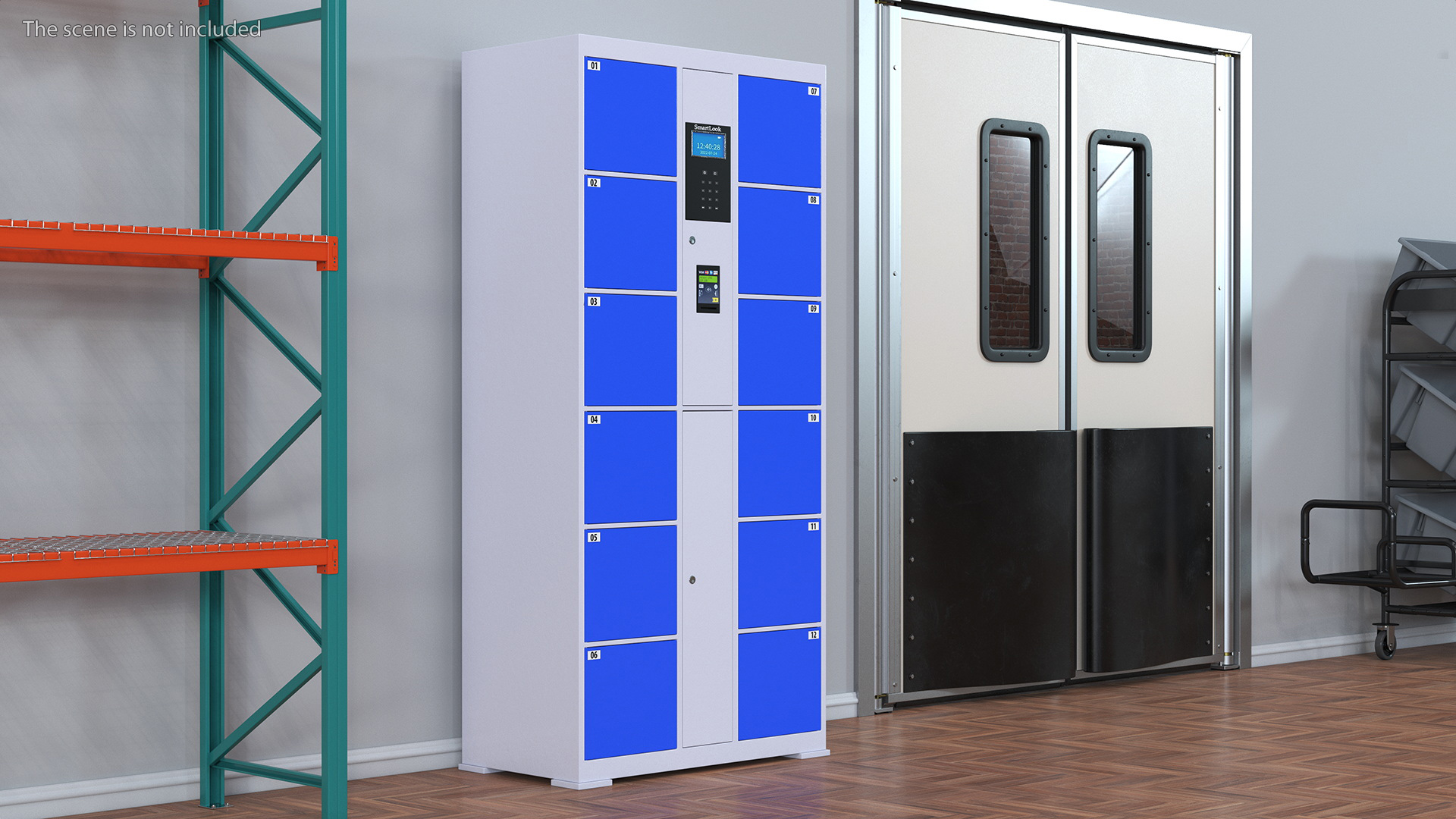 3D model Smart Storage Supermarket Blue