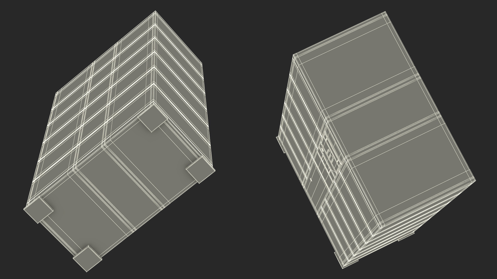 3D model Smart Storage Supermarket Blue