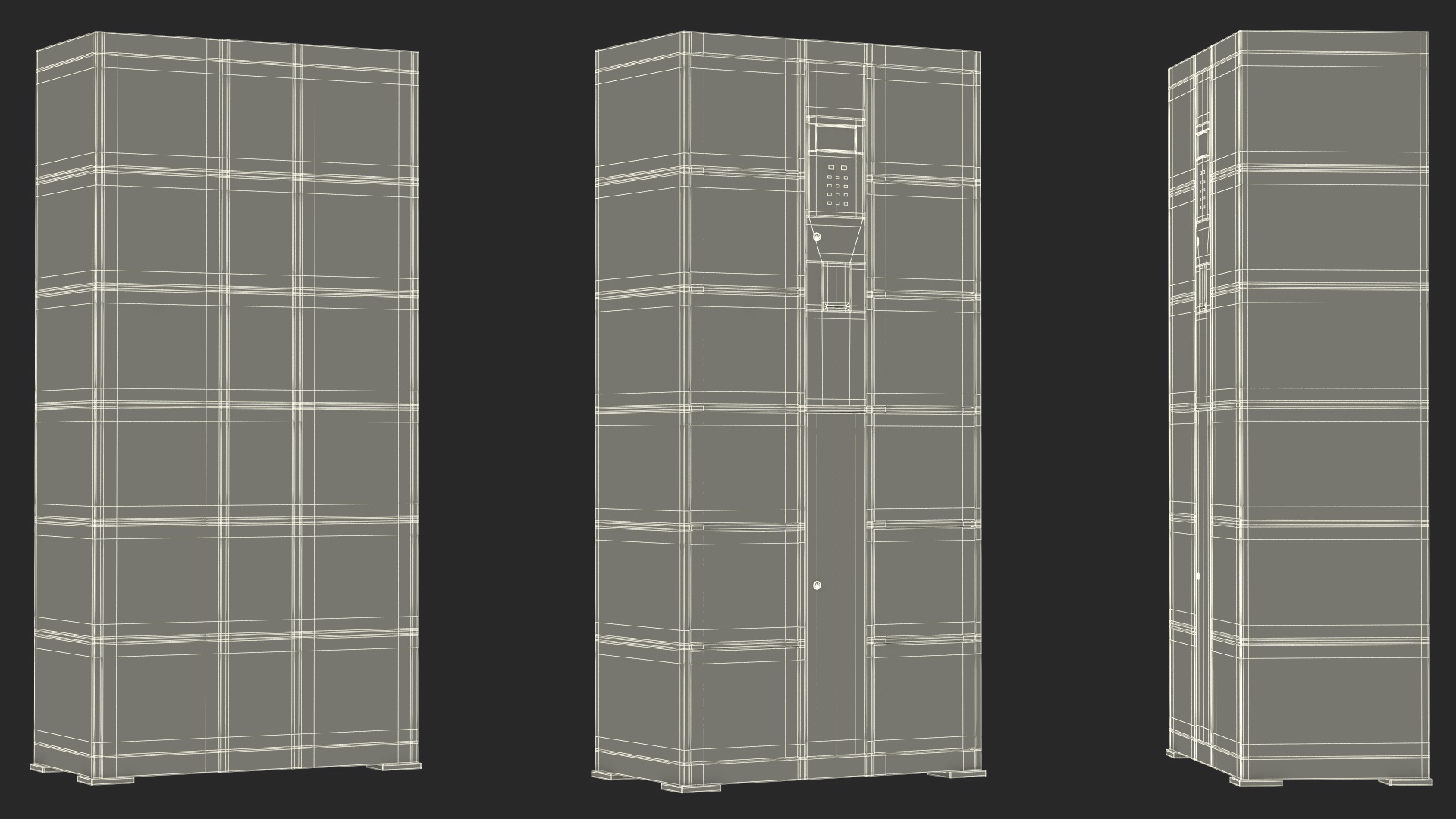 3D model Smart Storage Supermarket Blue