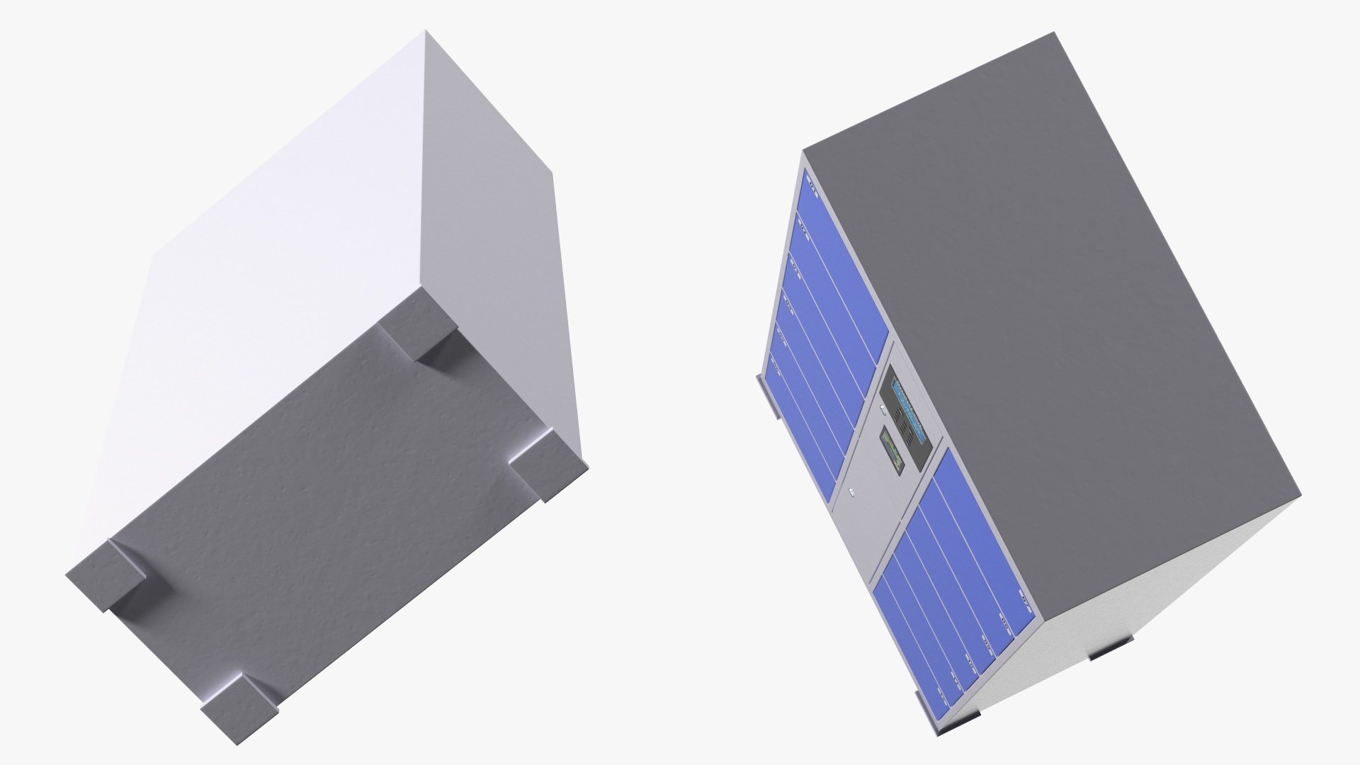 3D model Smart Storage Supermarket Blue