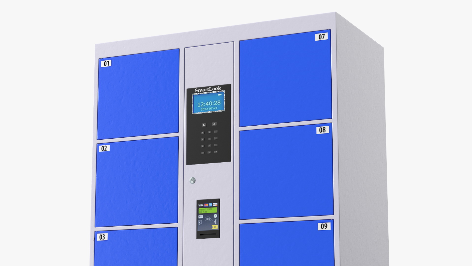 3D model Smart Storage Supermarket Blue