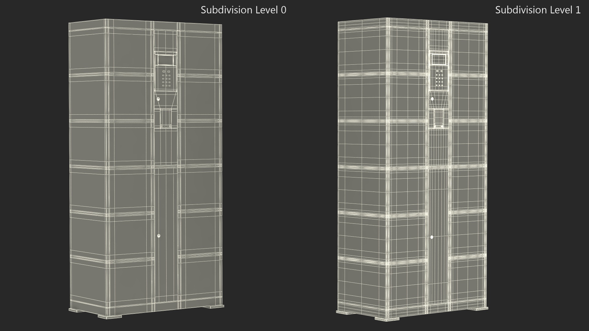 3D model Smart Storage Supermarket Blue