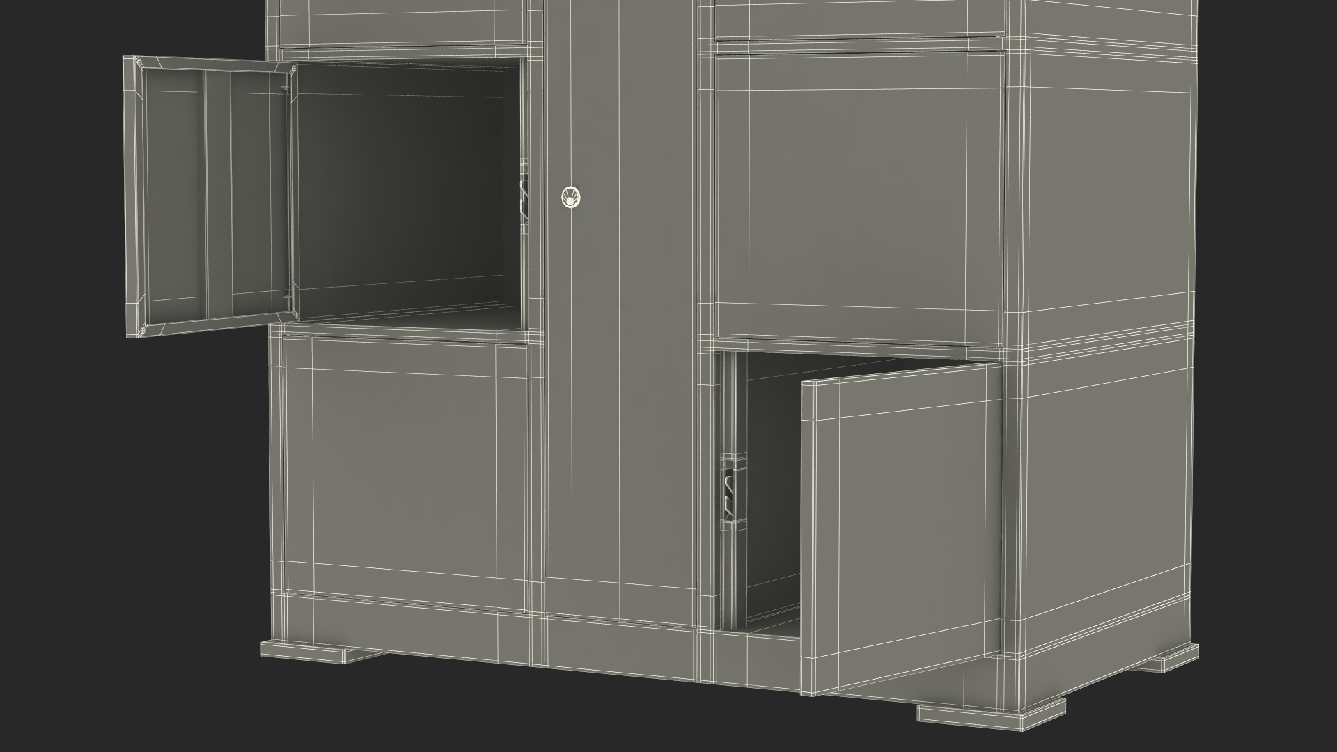 3D model Smart Storage Supermarket Blue