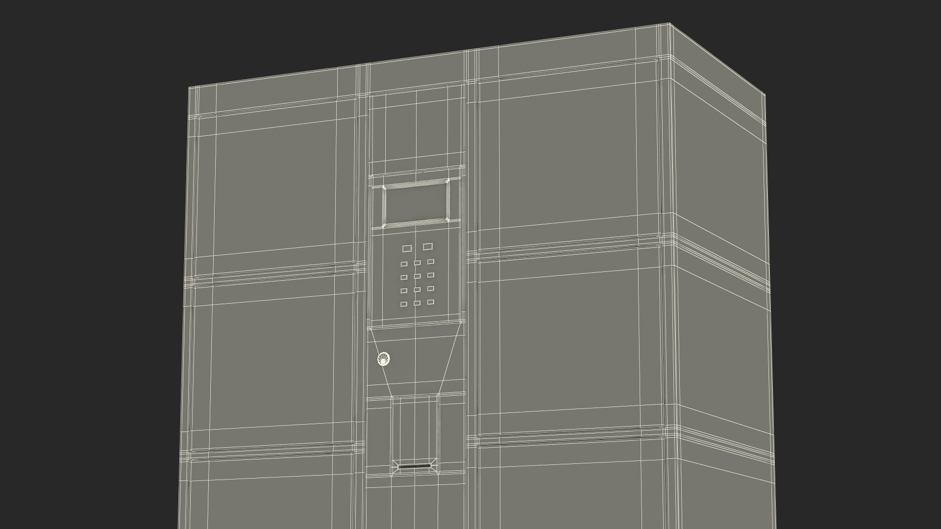 3D model Smart Storage Supermarket Blue