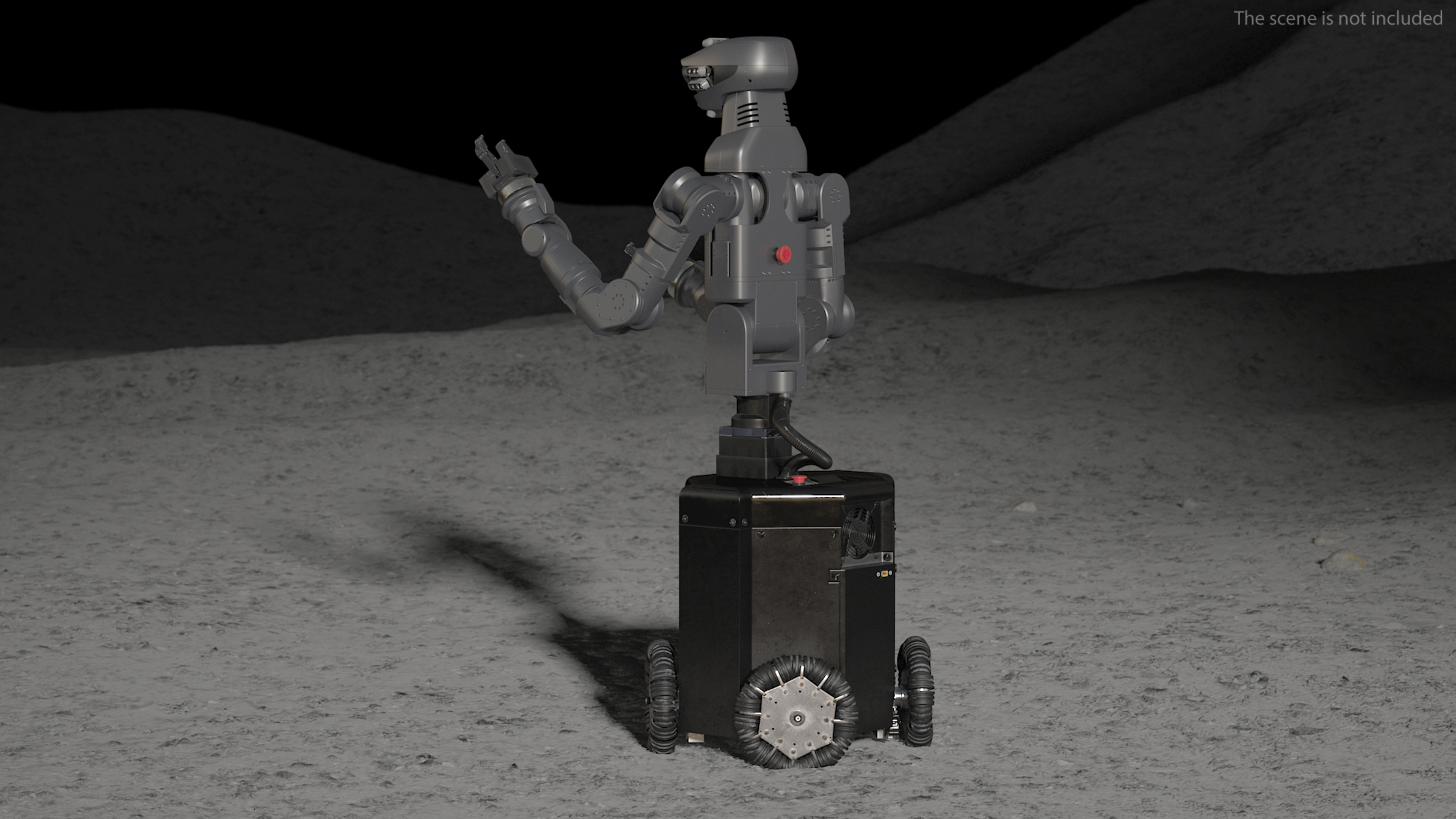 Space General-Purpose Robot Rigged 3D model