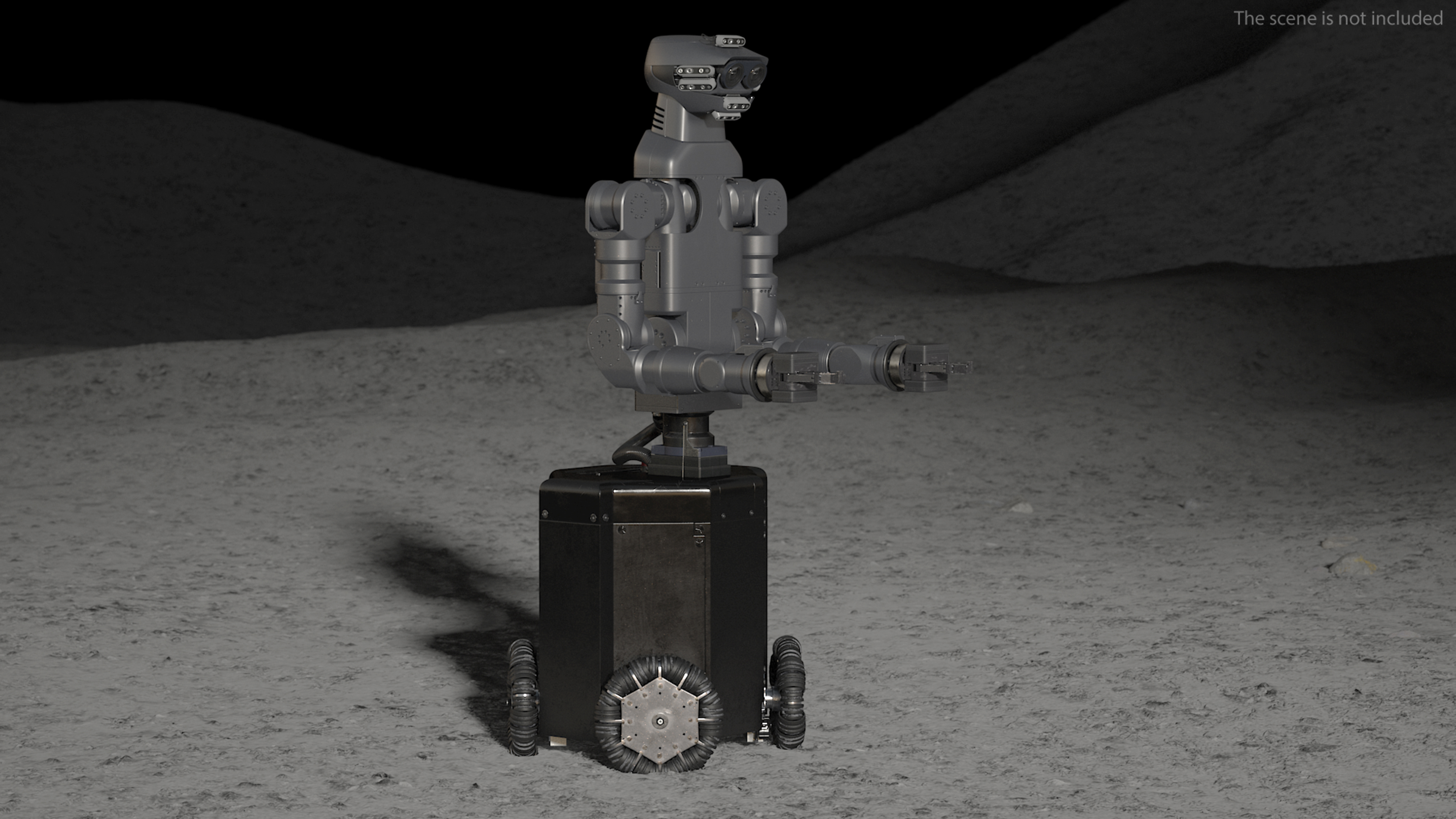 Space General-Purpose Robot Rigged 3D model