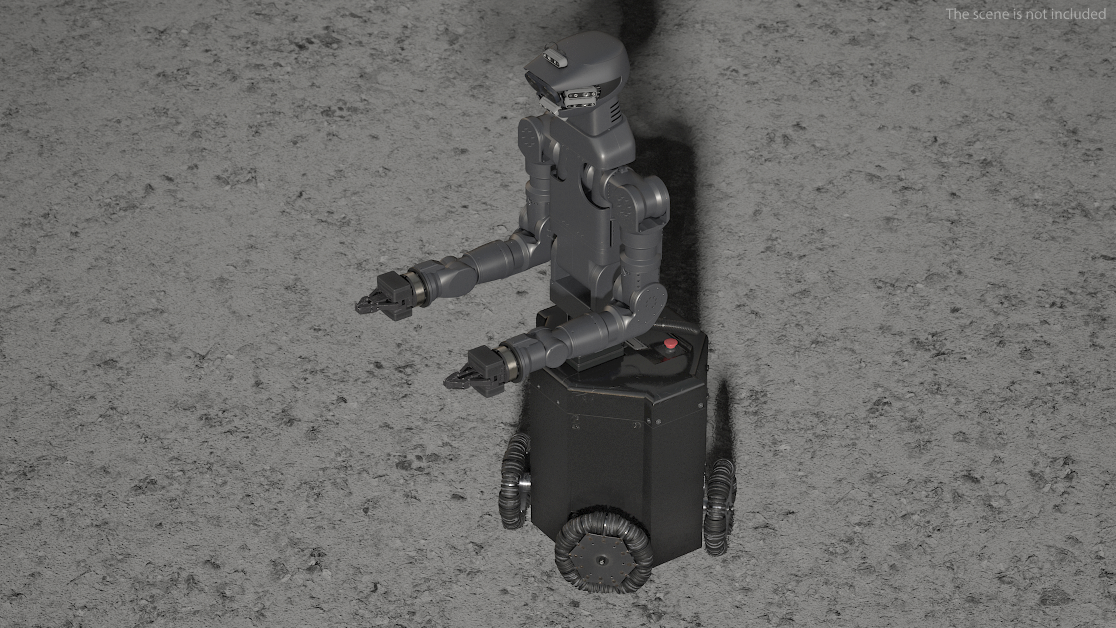 Space General-Purpose Robot Rigged 3D model