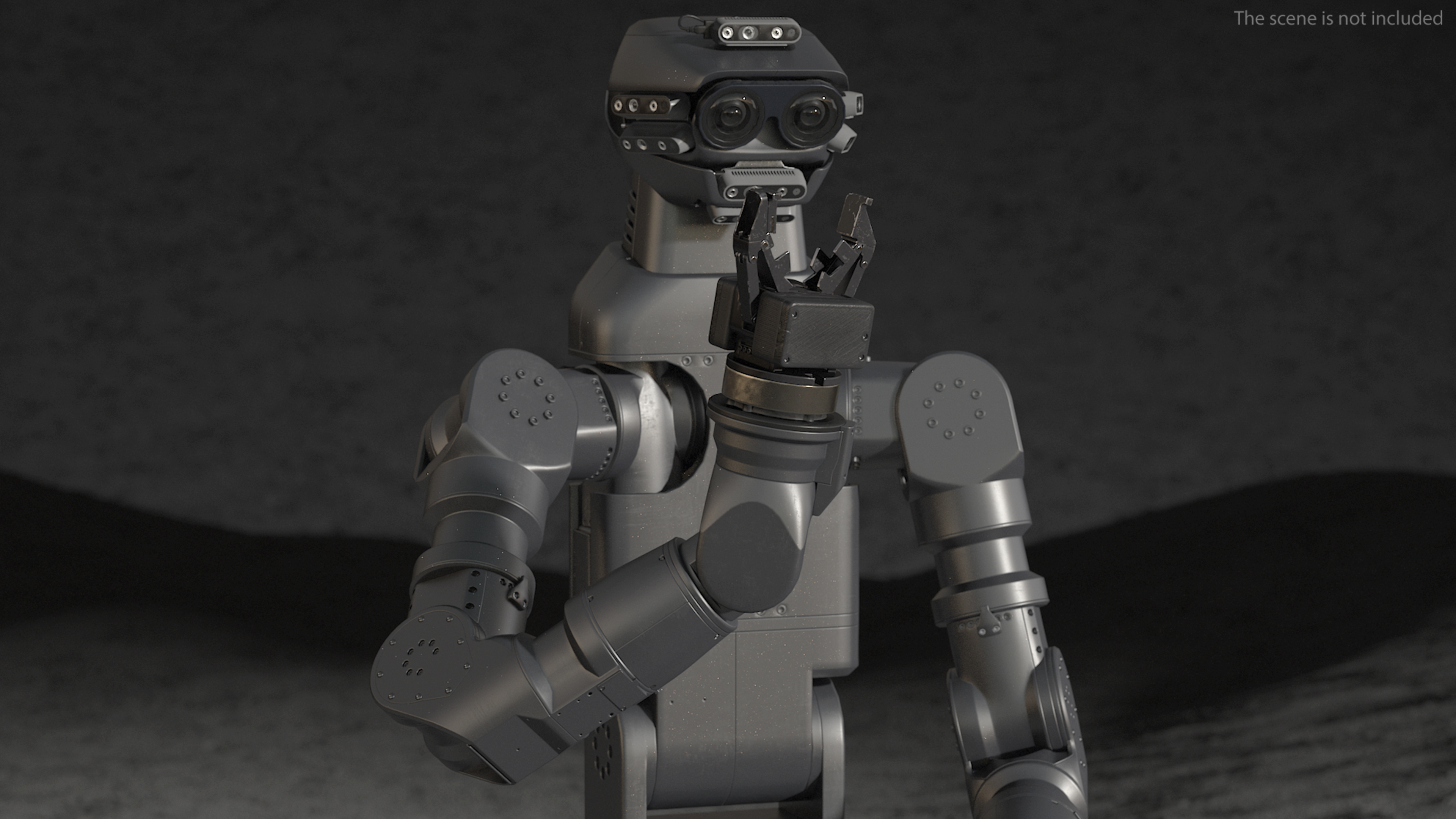 Space General-Purpose Robot Rigged 3D model