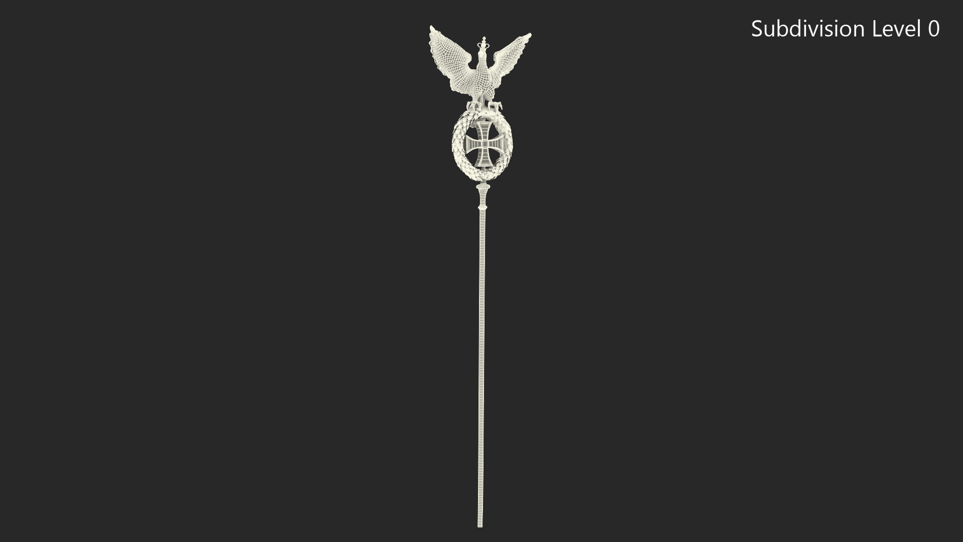 3D Spear with Eagle