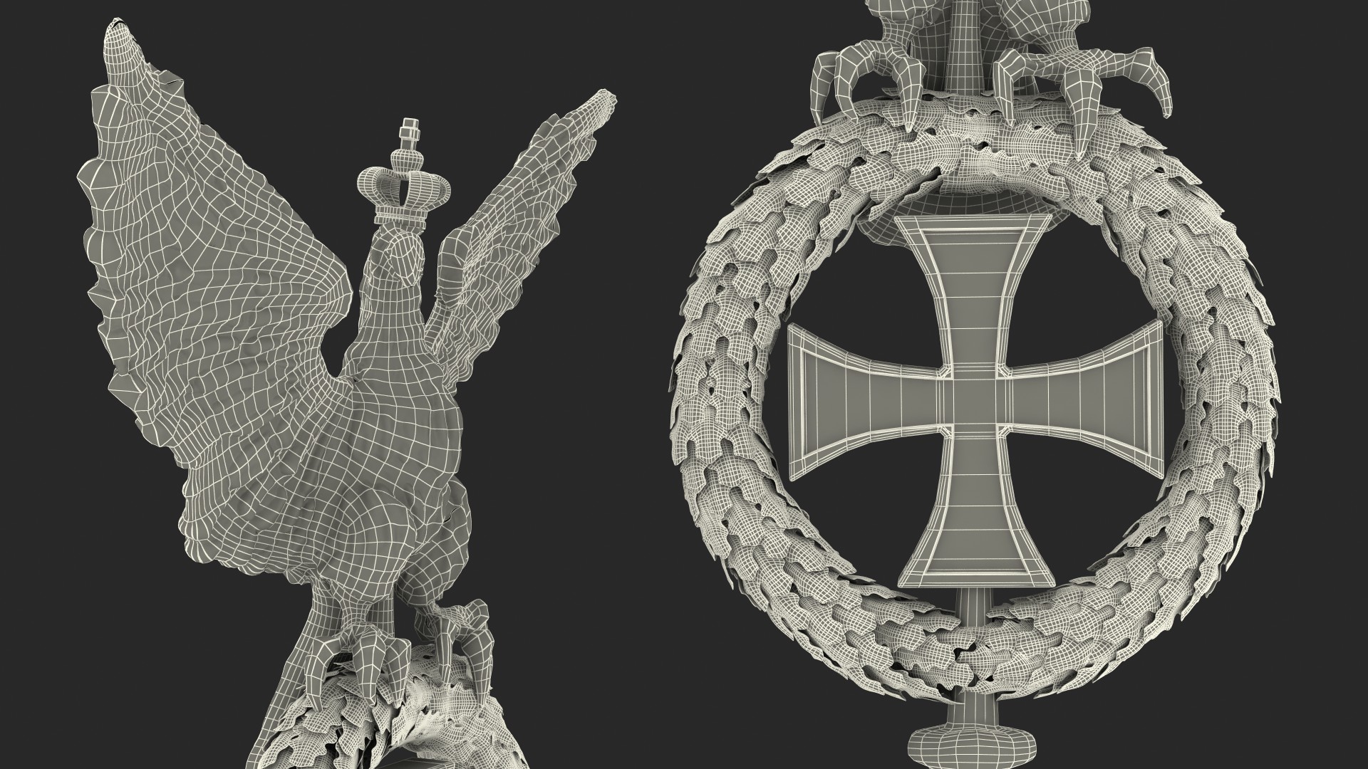 3D Spear with Eagle