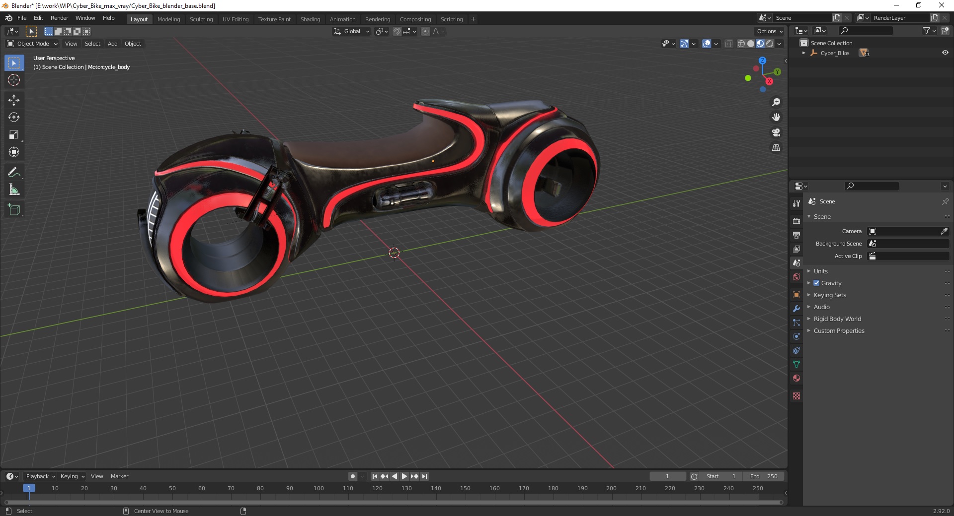 3D model Cyber Bike
