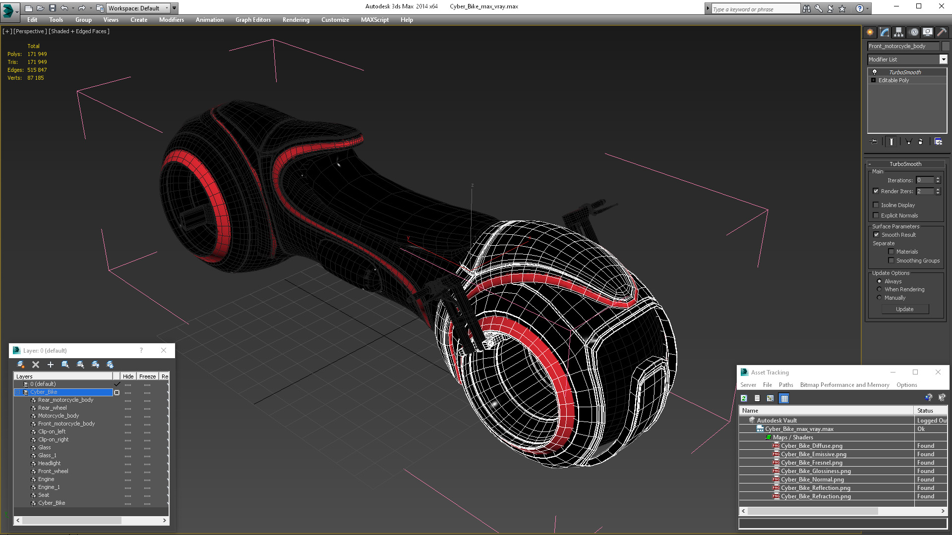 3D model Cyber Bike