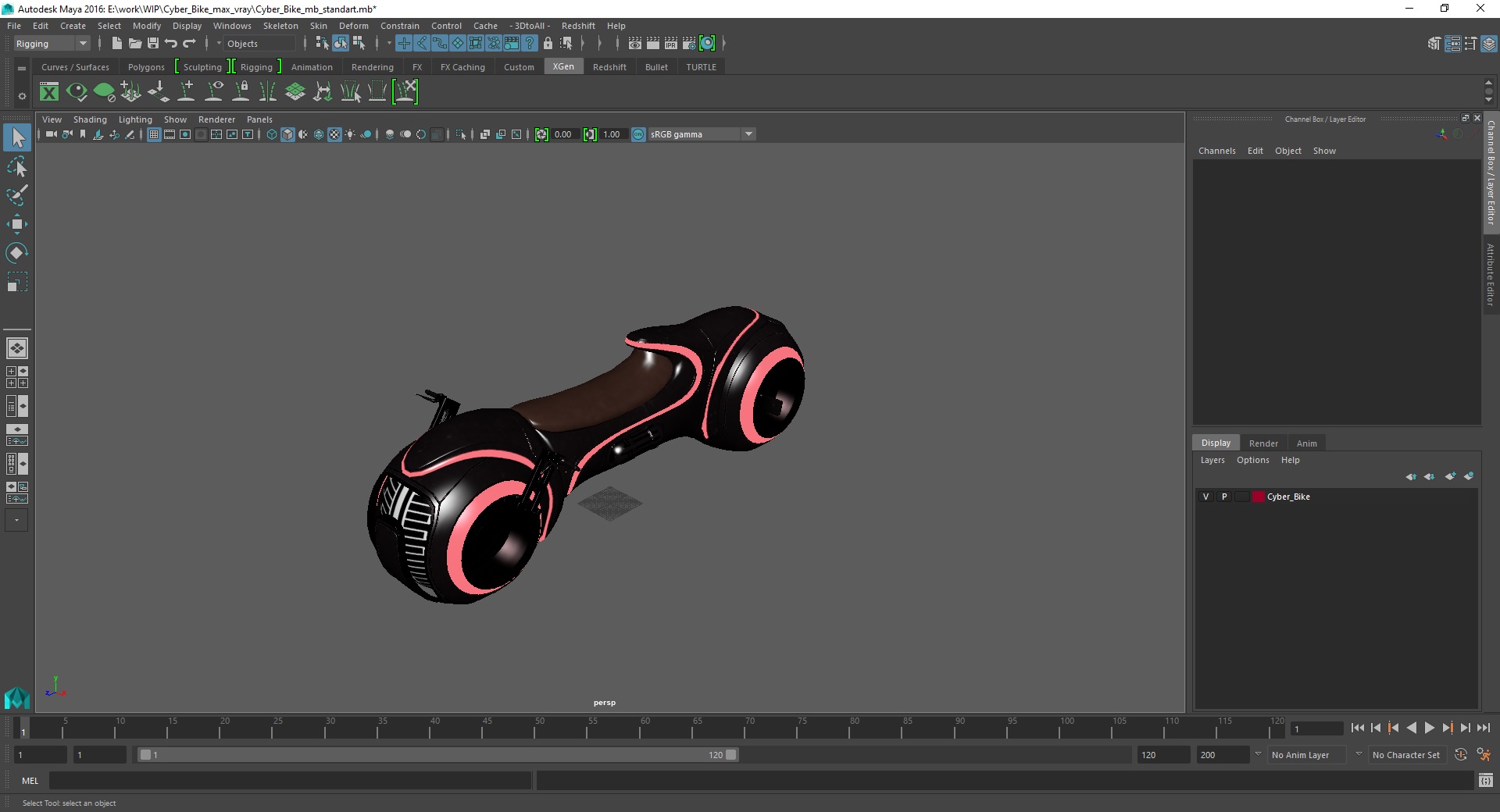 3D model Cyber Bike