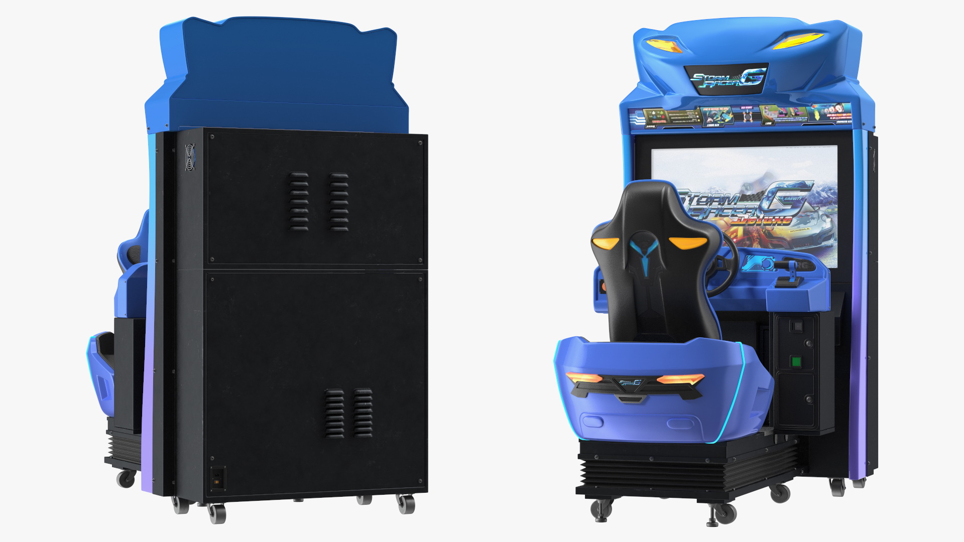 Storm Racer G Motion Deluxe Driving Arcade Machine Active 3D