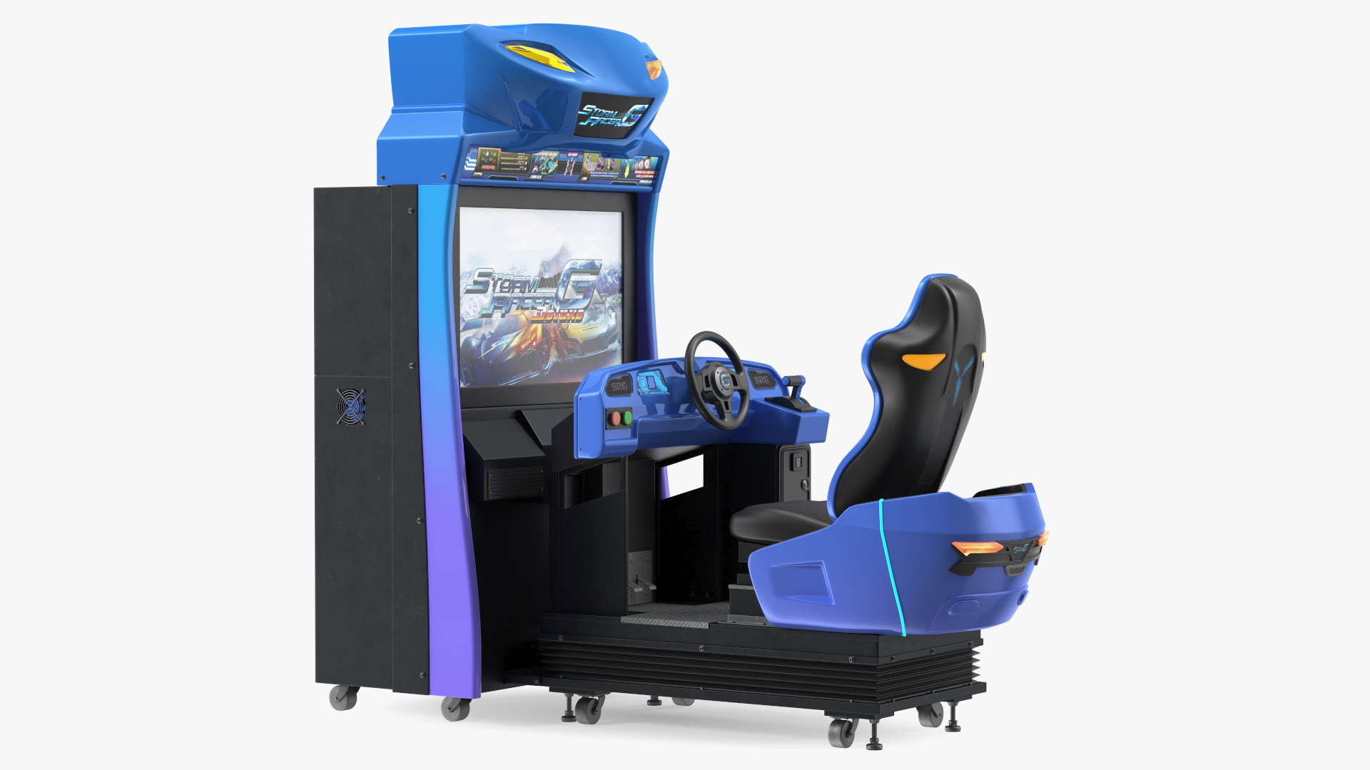 Storm Racer G Motion Deluxe Driving Arcade Machine Active 3D