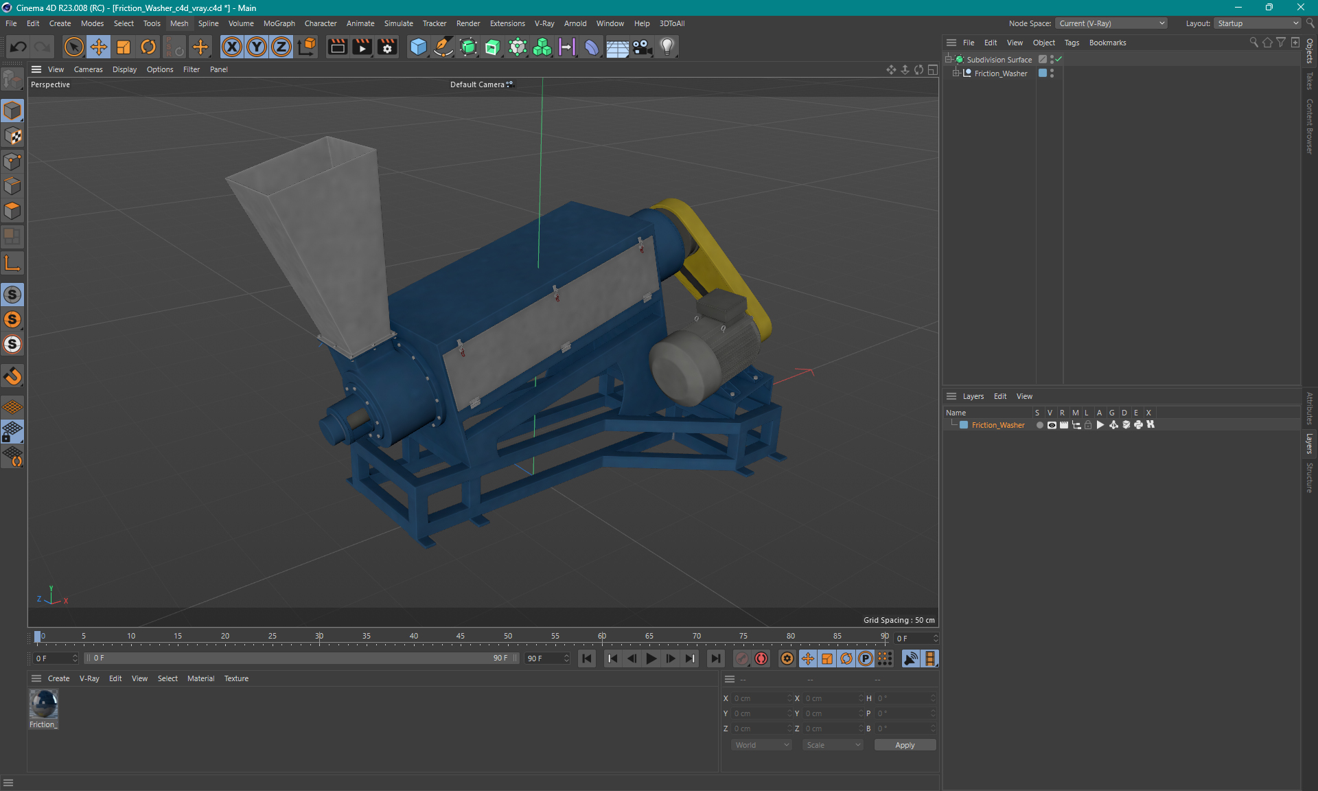 3D model Friction Washer