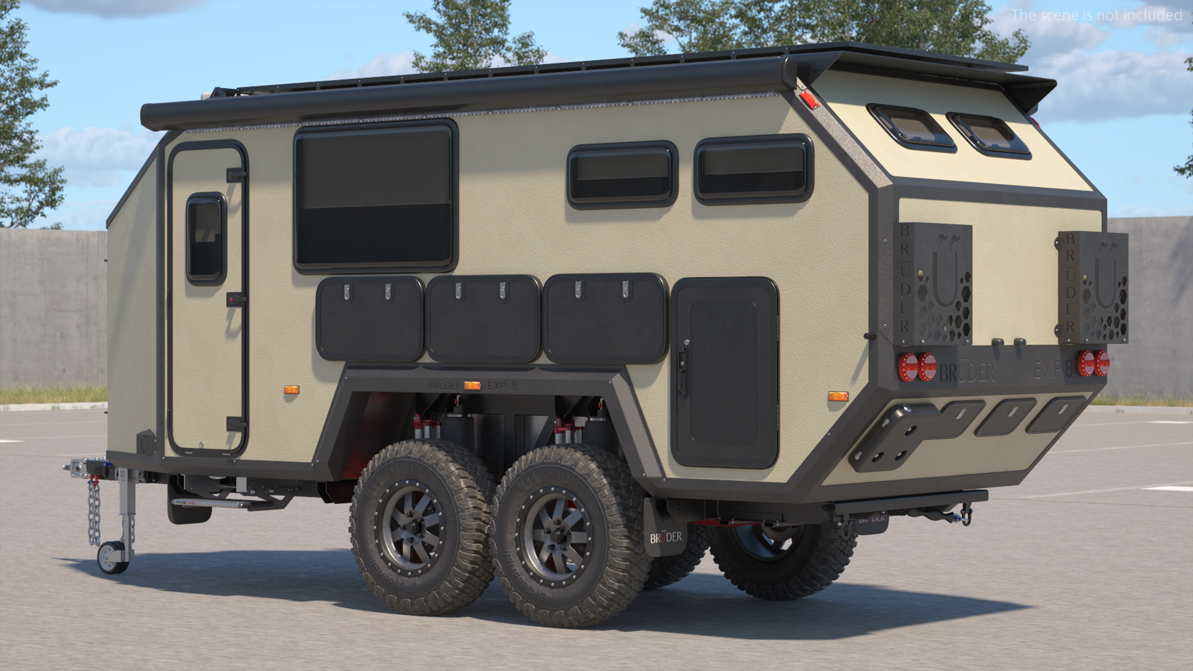 3D Off Road Mobile Home Bruder EXP 8 model