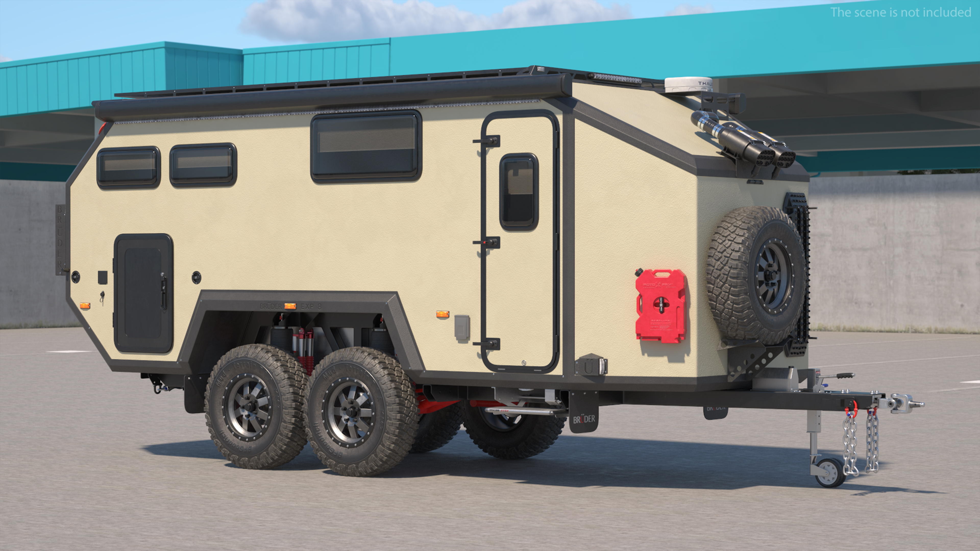 3D Off Road Mobile Home Bruder EXP 8 model