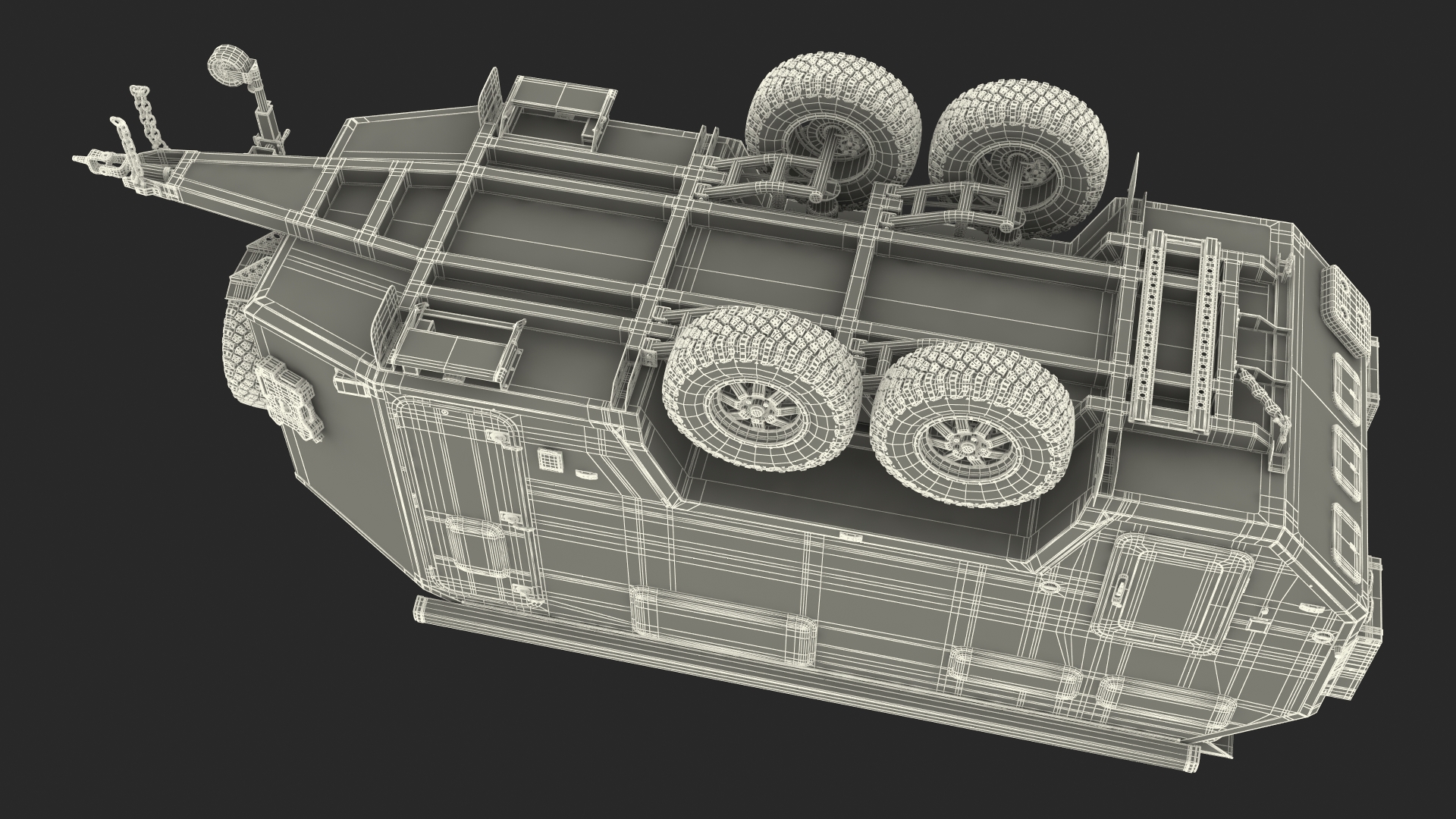 3D Off Road Mobile Home Bruder EXP 8 model