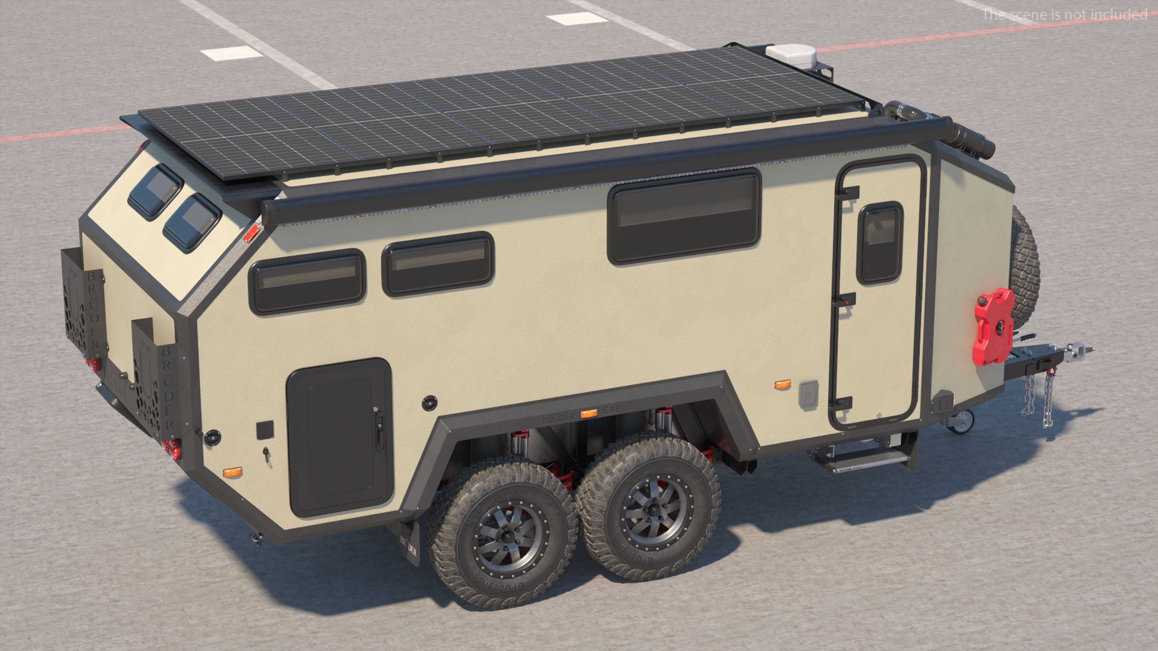 3D Off Road Mobile Home Bruder EXP 8 model