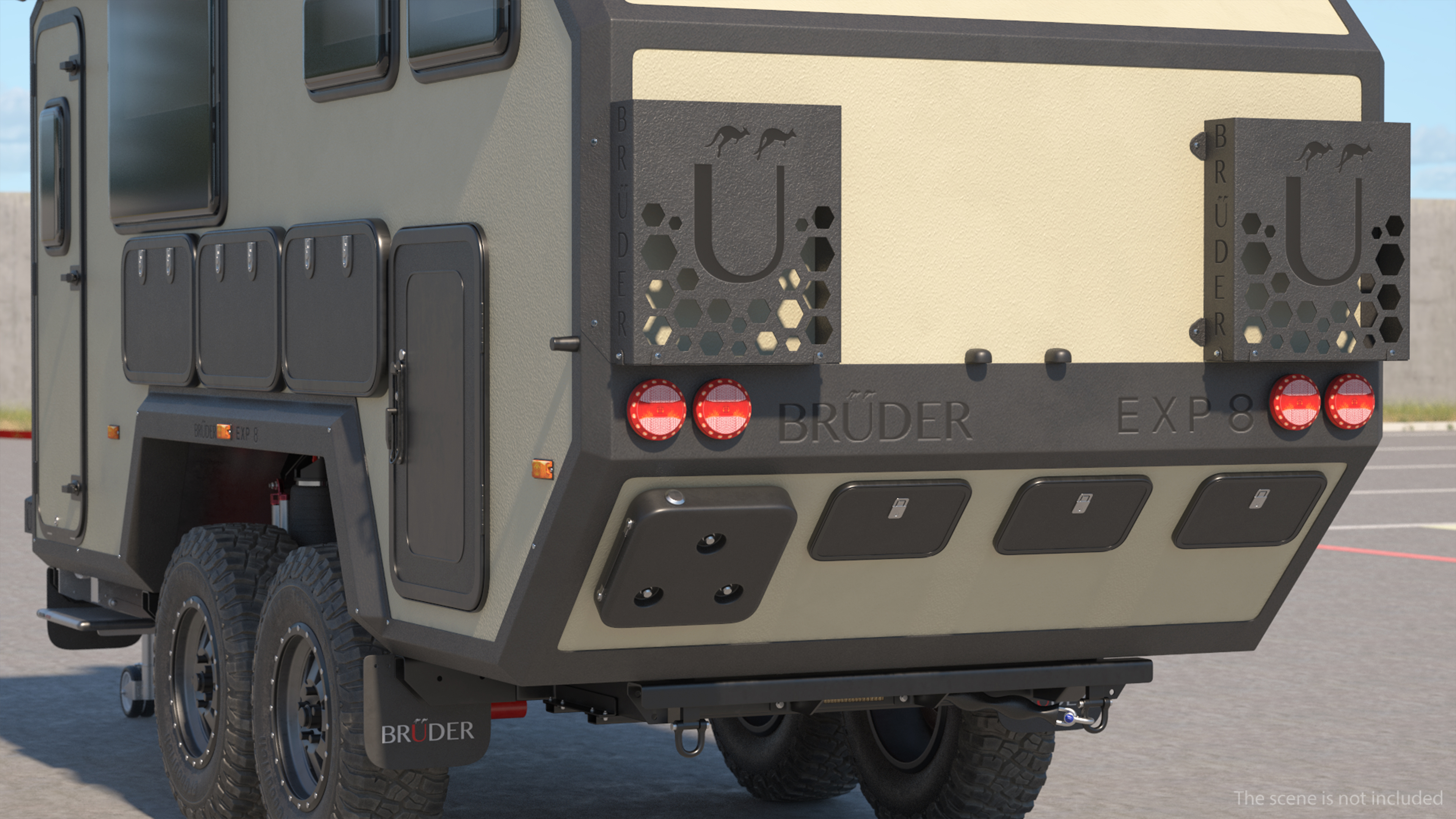 3D Off Road Mobile Home Bruder EXP 8 model