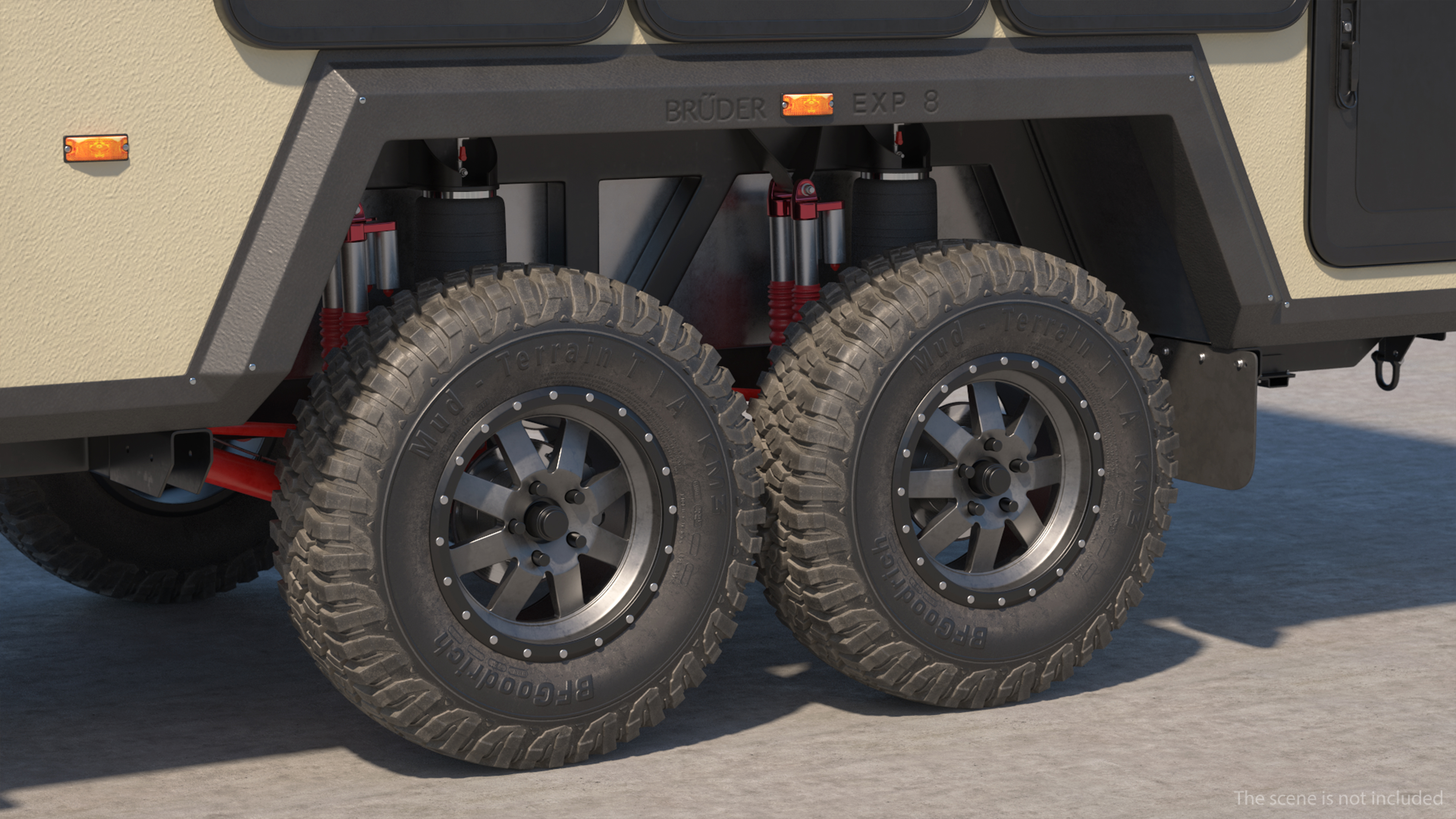 3D Off Road Mobile Home Bruder EXP 8 model
