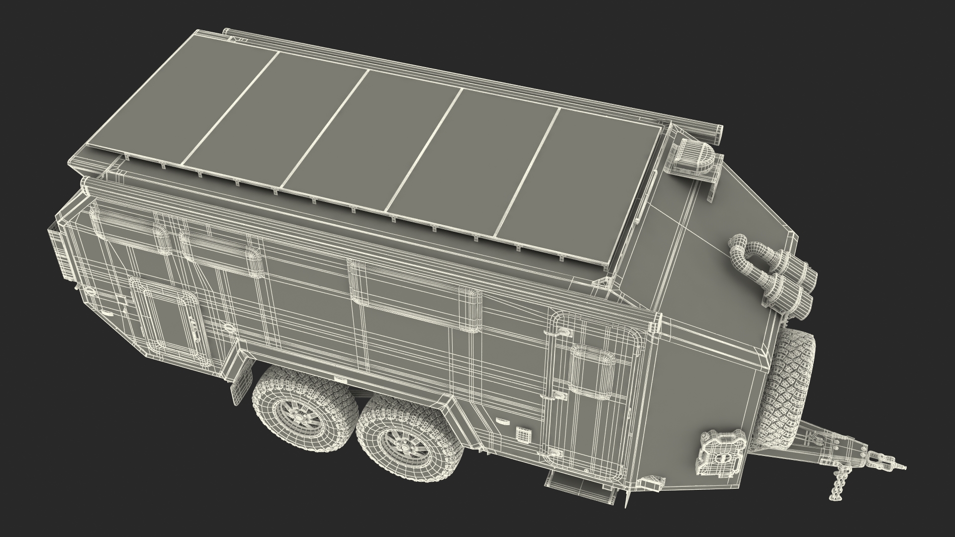 3D Off Road Mobile Home Bruder EXP 8 model