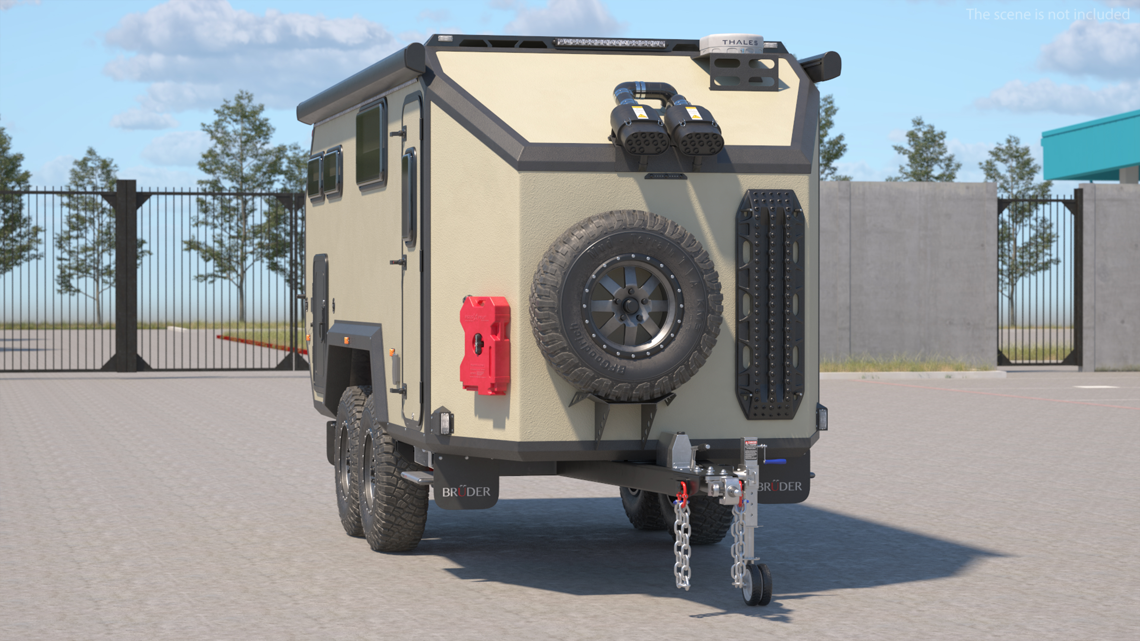 3D Off Road Mobile Home Bruder EXP 8 model