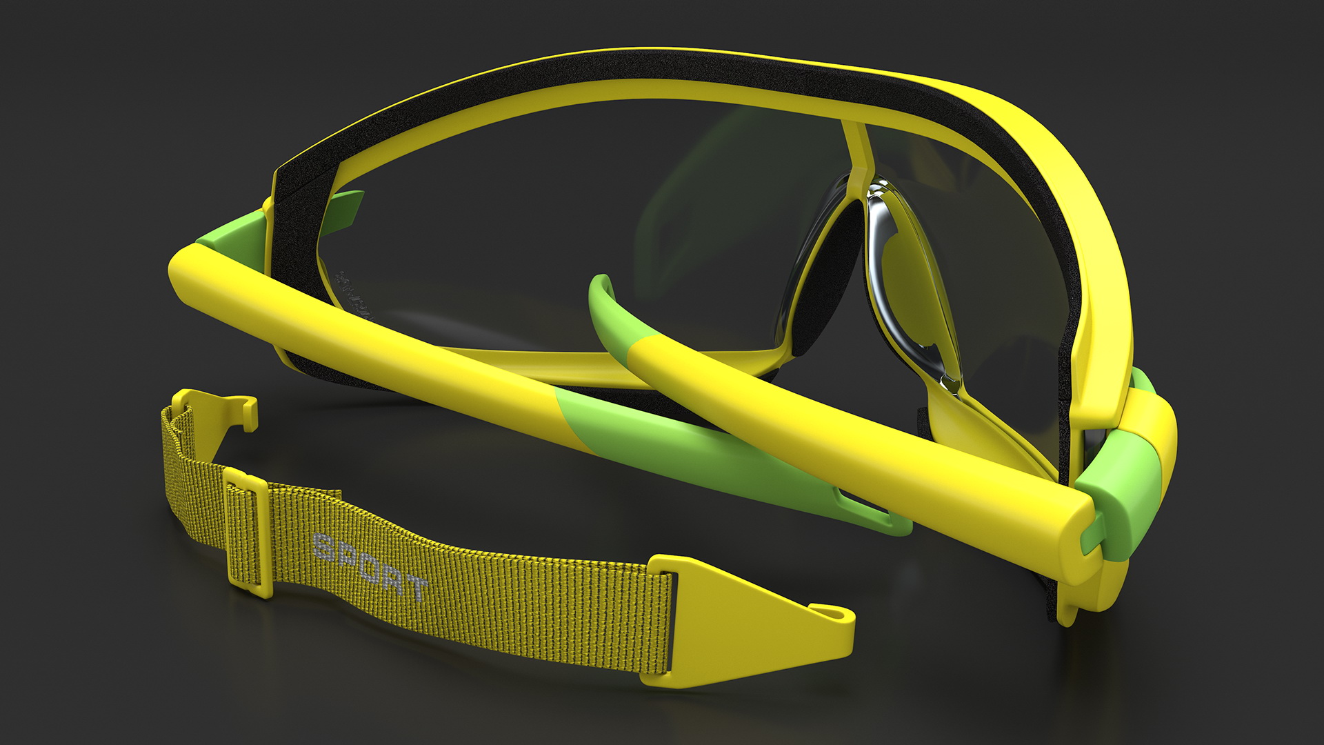 3D Safety Sports Goggles with Adjustable Strap model