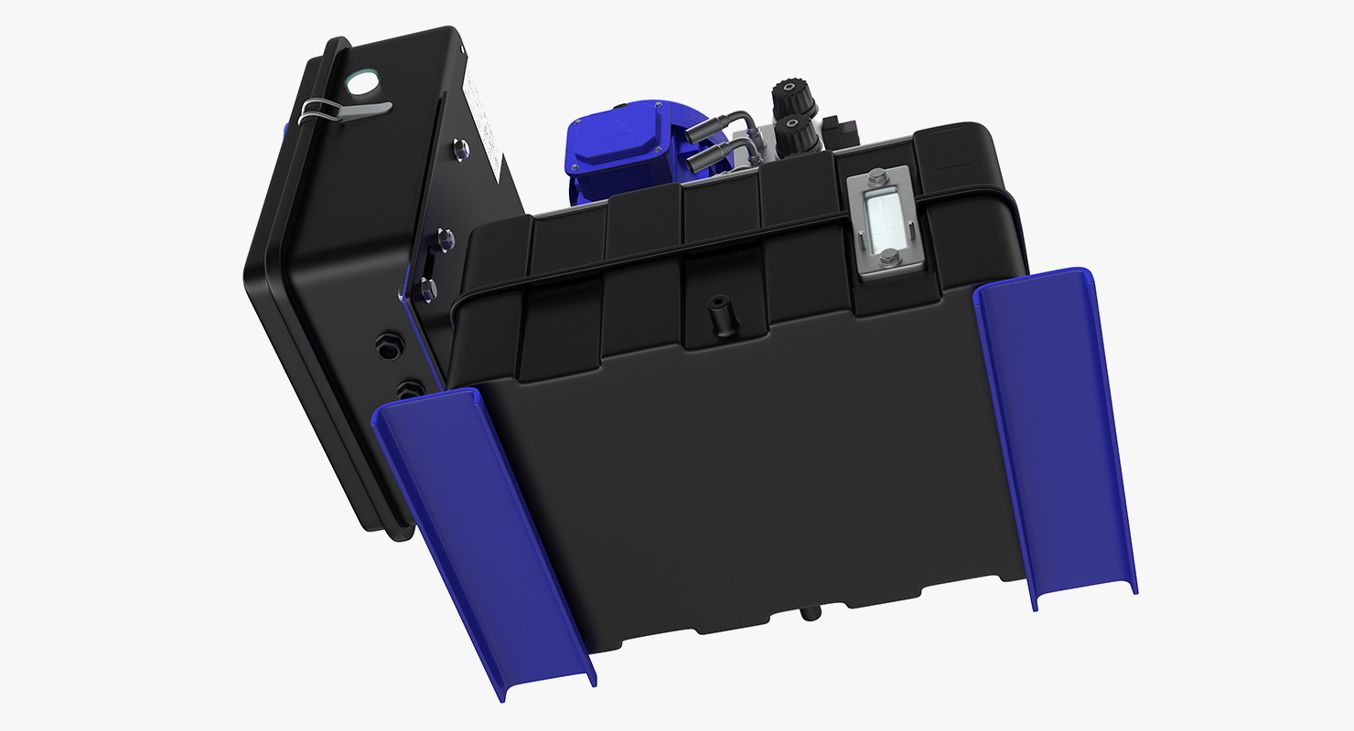 3D Workshop Oil Tank with Motor model