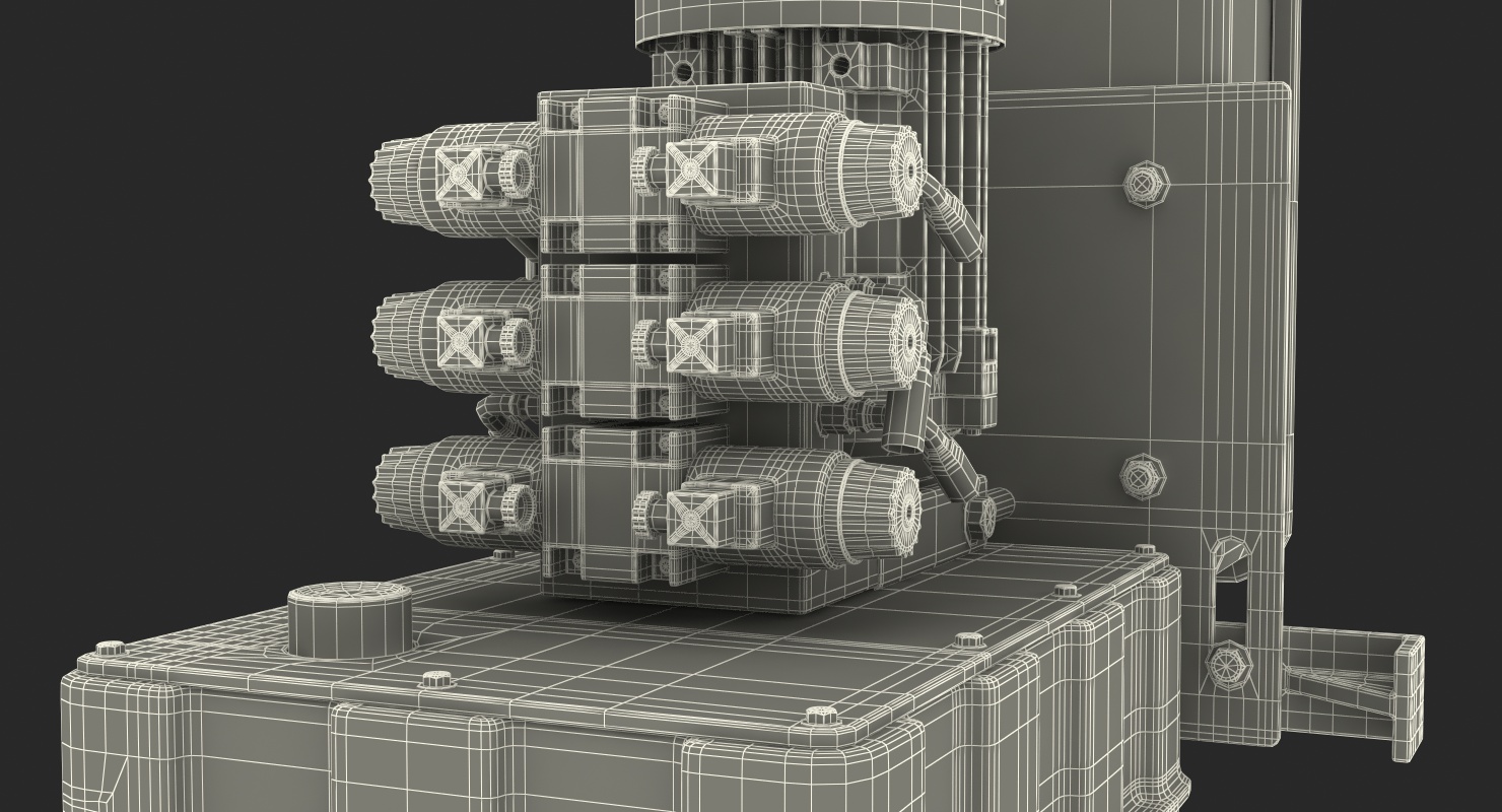 3D Workshop Oil Tank with Motor model