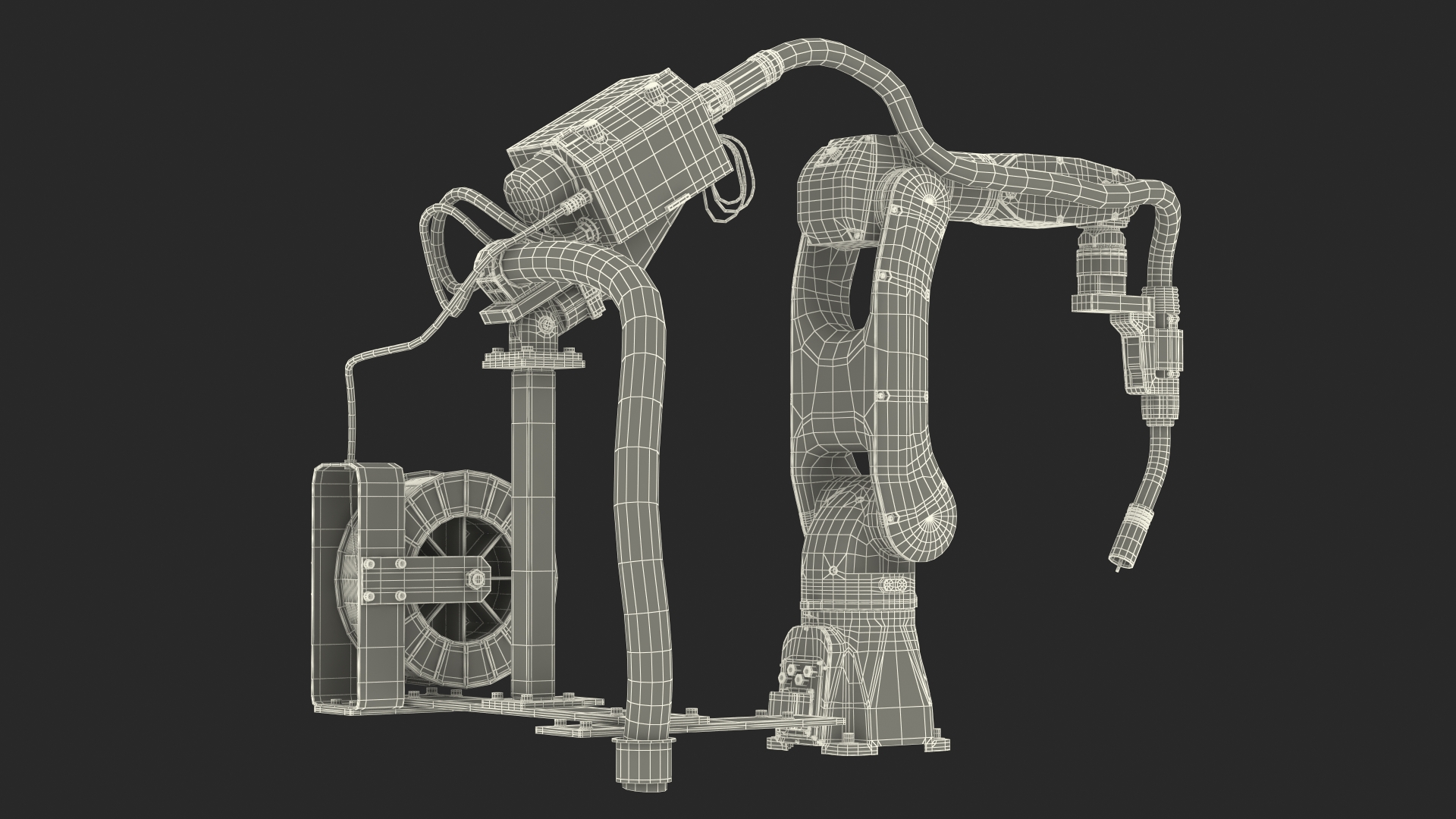 Industrial Robot with Arc Welding Kit 3D
