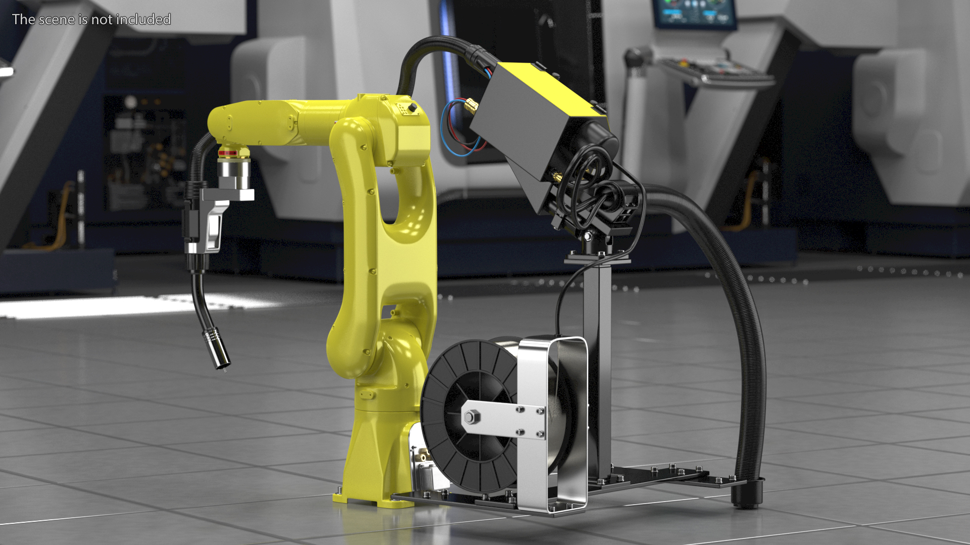 Industrial Robot with Arc Welding Kit 3D