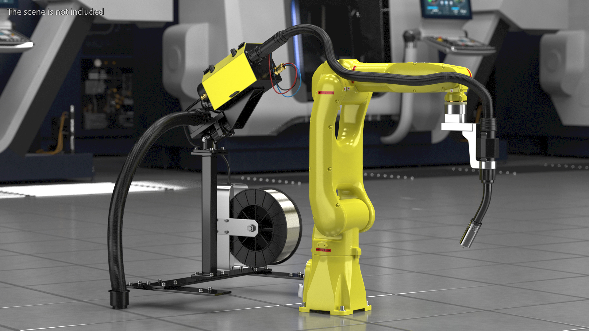Industrial Robot with Arc Welding Kit 3D