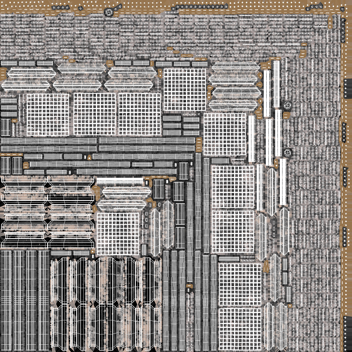 3D Mezzanine Catwalk Crossroads model