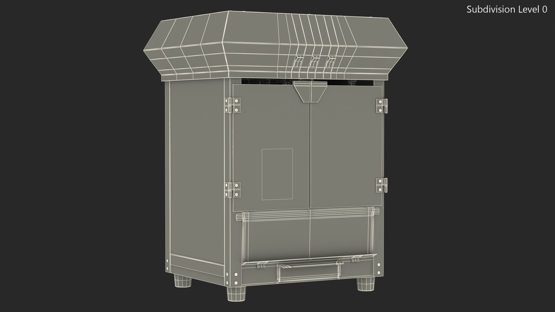 Great Northern Antique Style Popcorn Machine 3D model