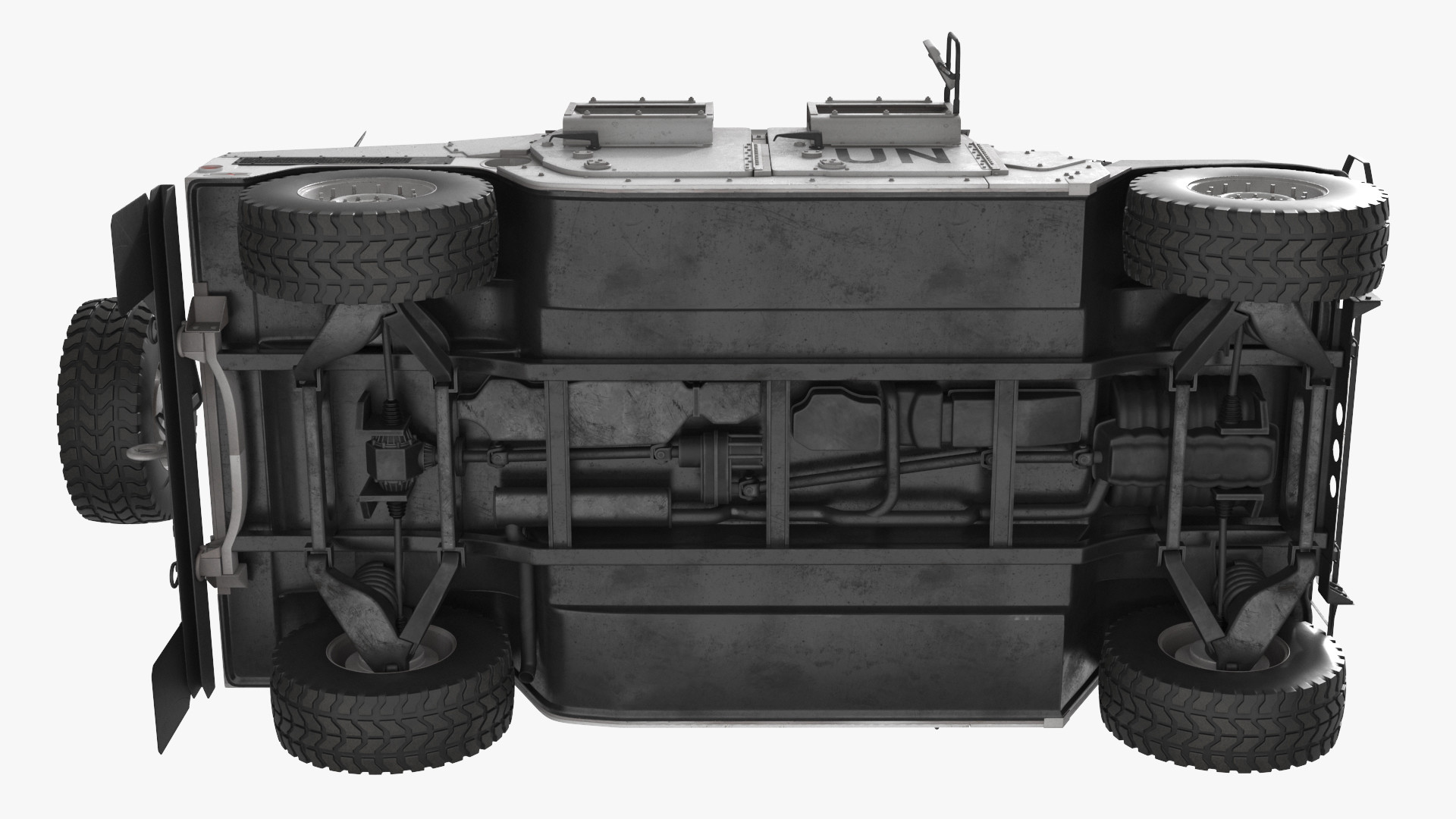 Hummer UN Gun Truck Rigged, view 8